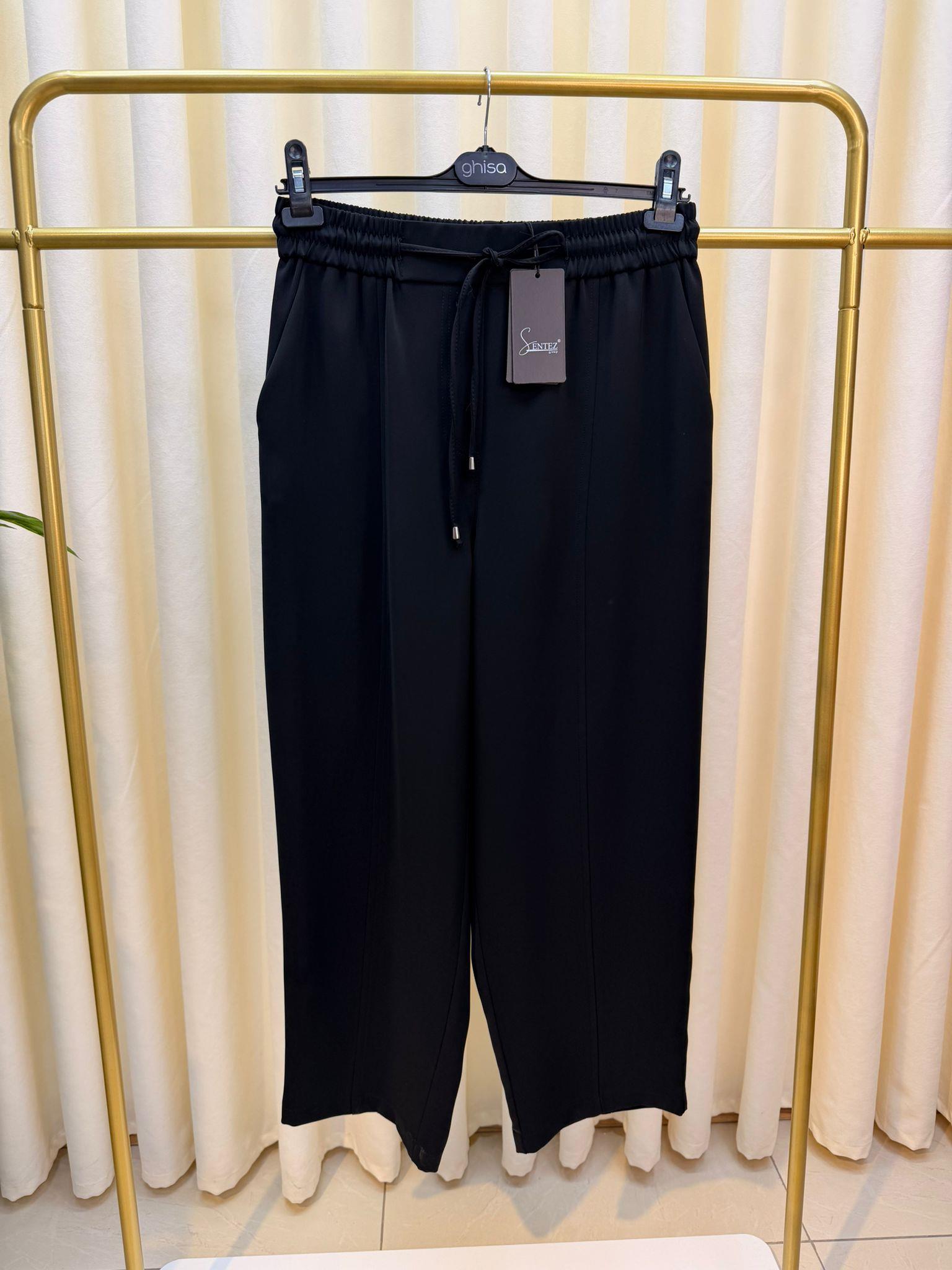 SENTEZ ELEGANCE DAR PAÇA PANTALON SİYAH