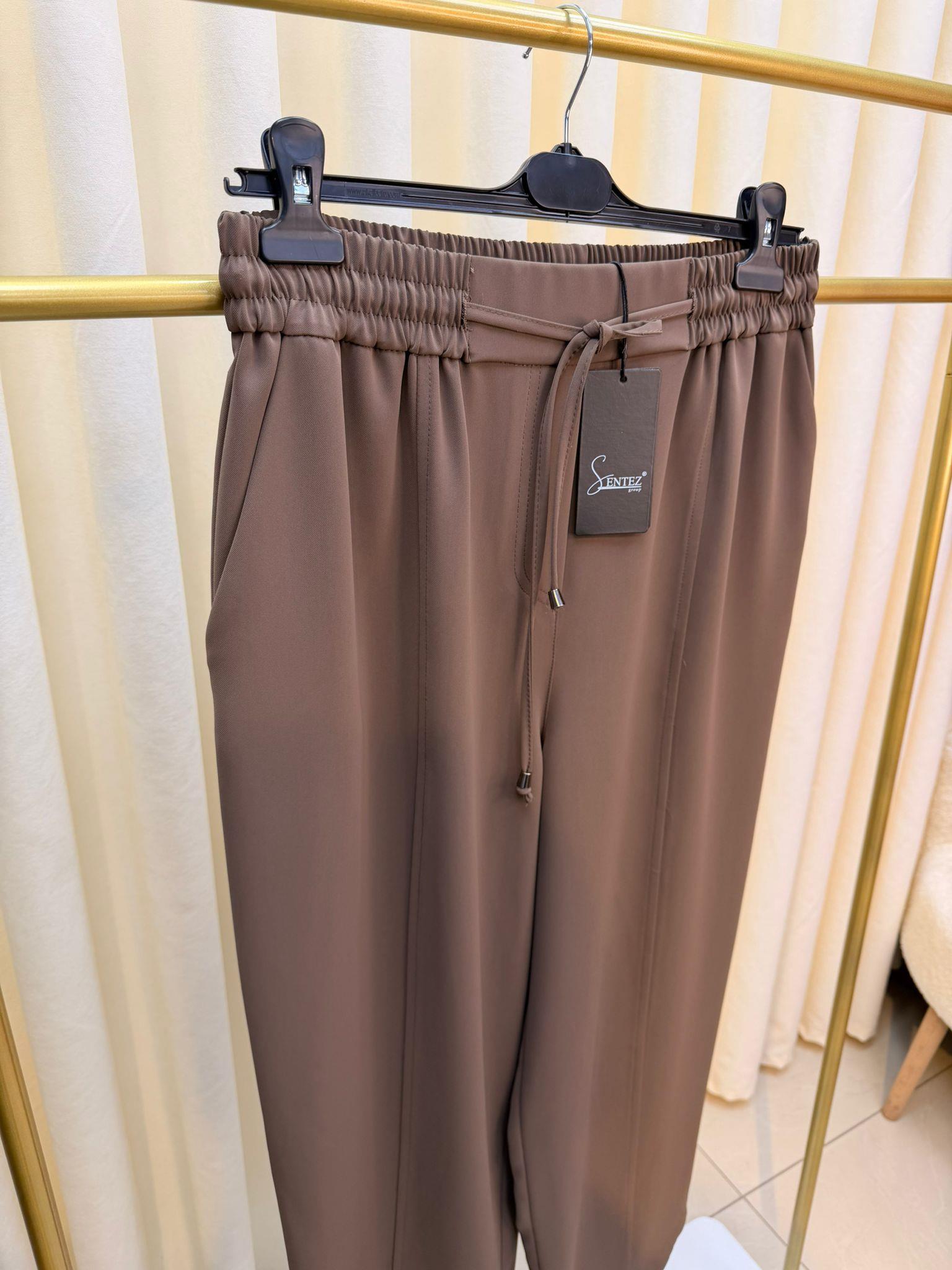 SENTEZ ELEGANCE DAR PAÇA PANTALON VİZON
