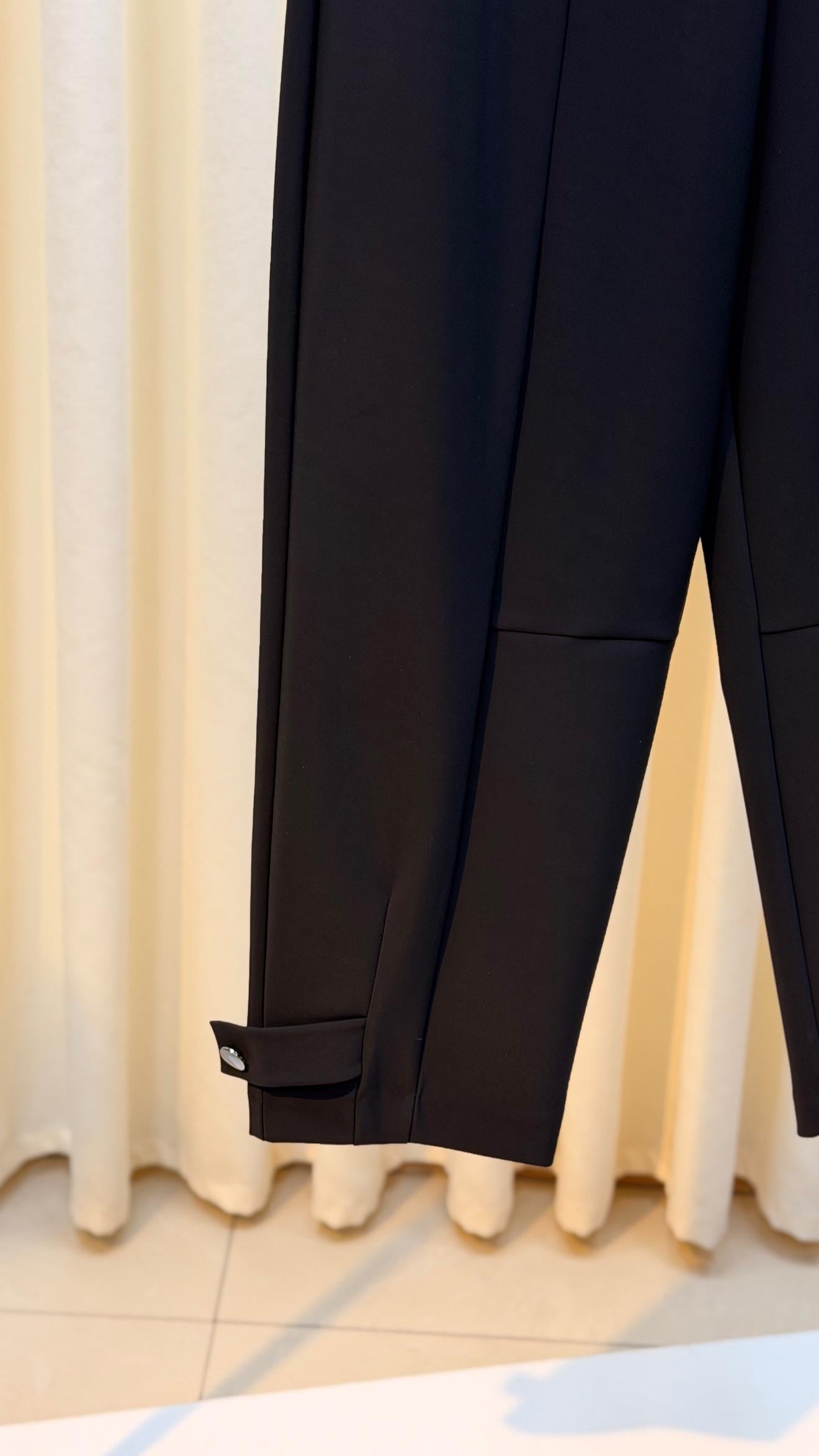 SENTEZ NİRVANA PAÇASI APOLETLİ PANTALON 5609  SİYAH