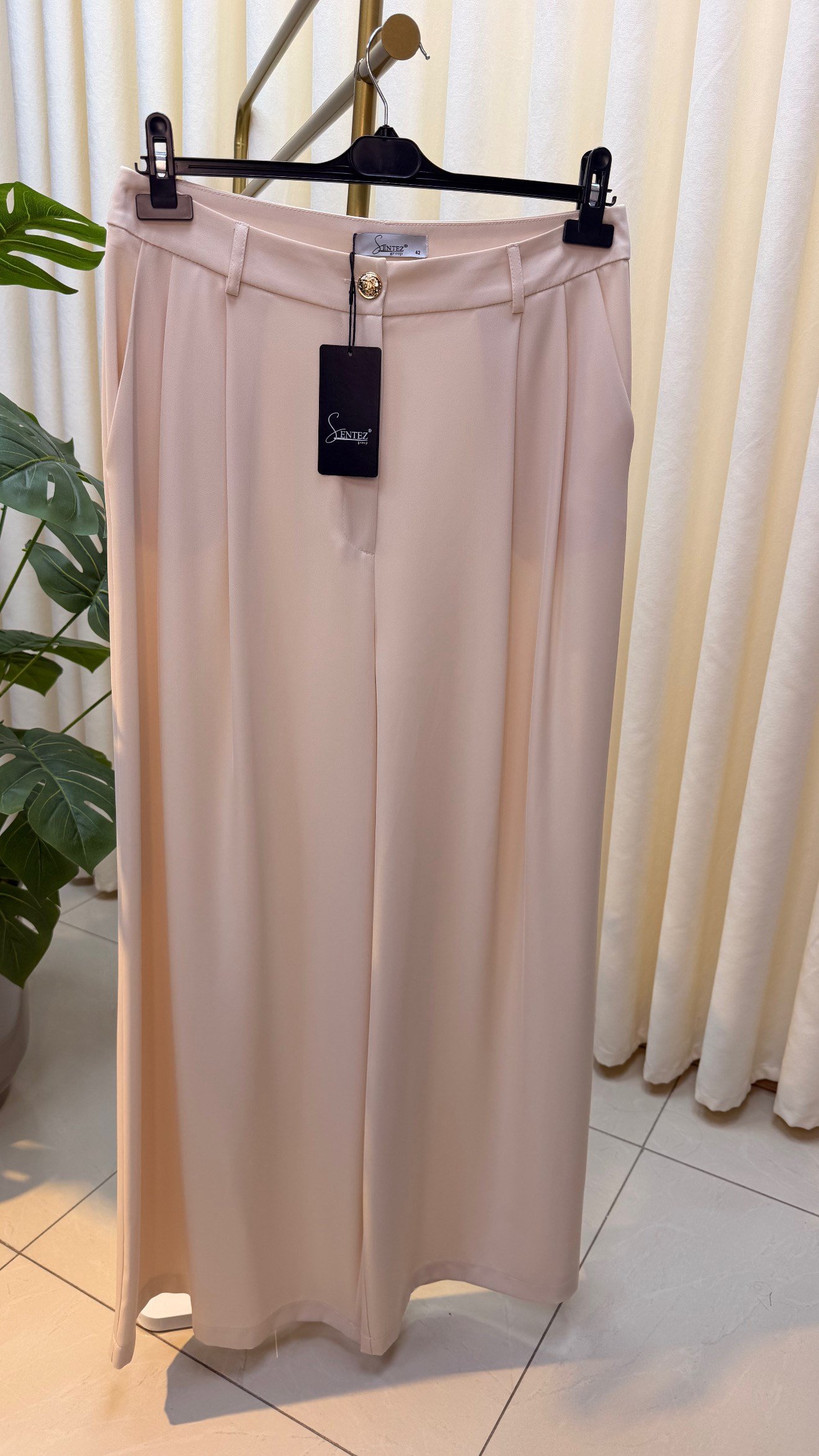 SENTEZ PİLELİ PANTALON 5659 TAŞ