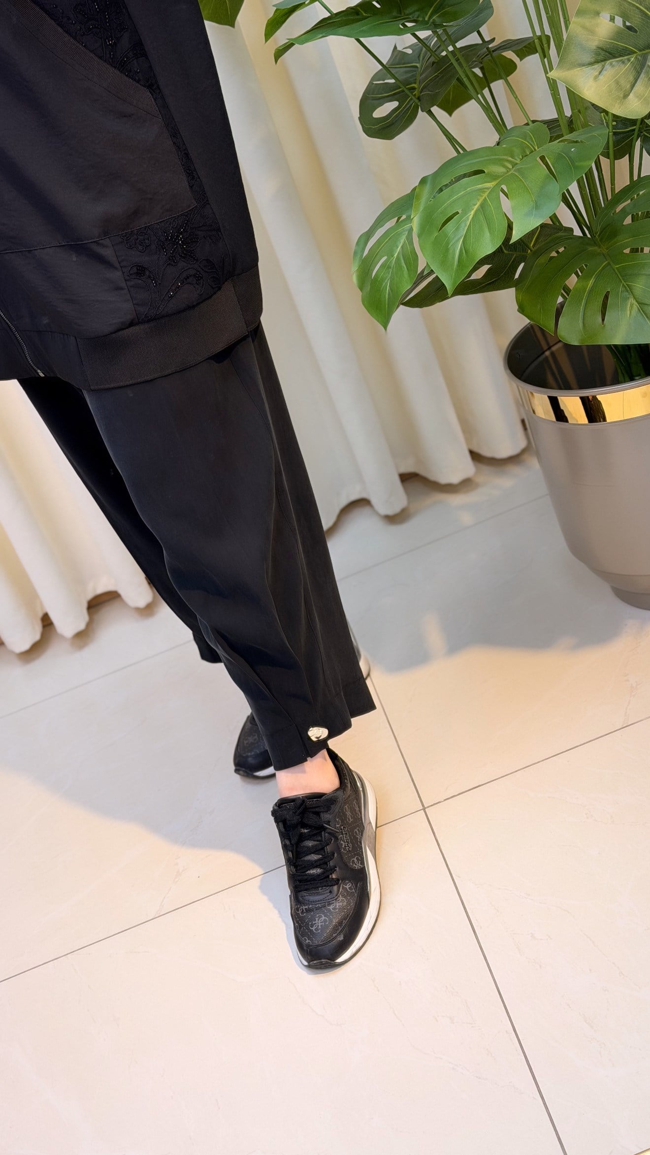 SENTEZ TİTAN PAÇA PİLE DÜĞMELİ PANTALON 5643 SİYAH