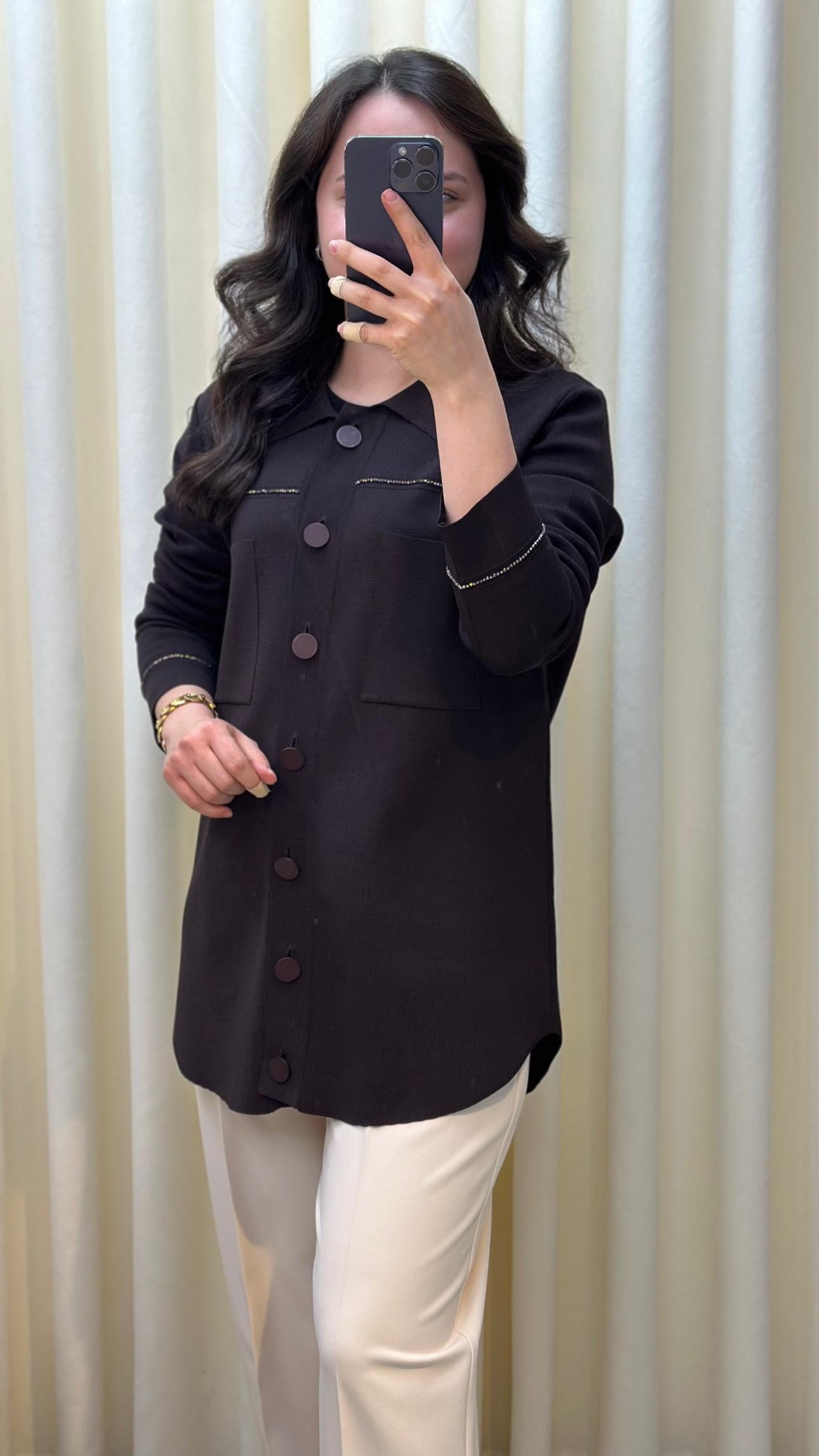 TIĞ TRİKO RAYON HIRKA 21562 KAHVE 1