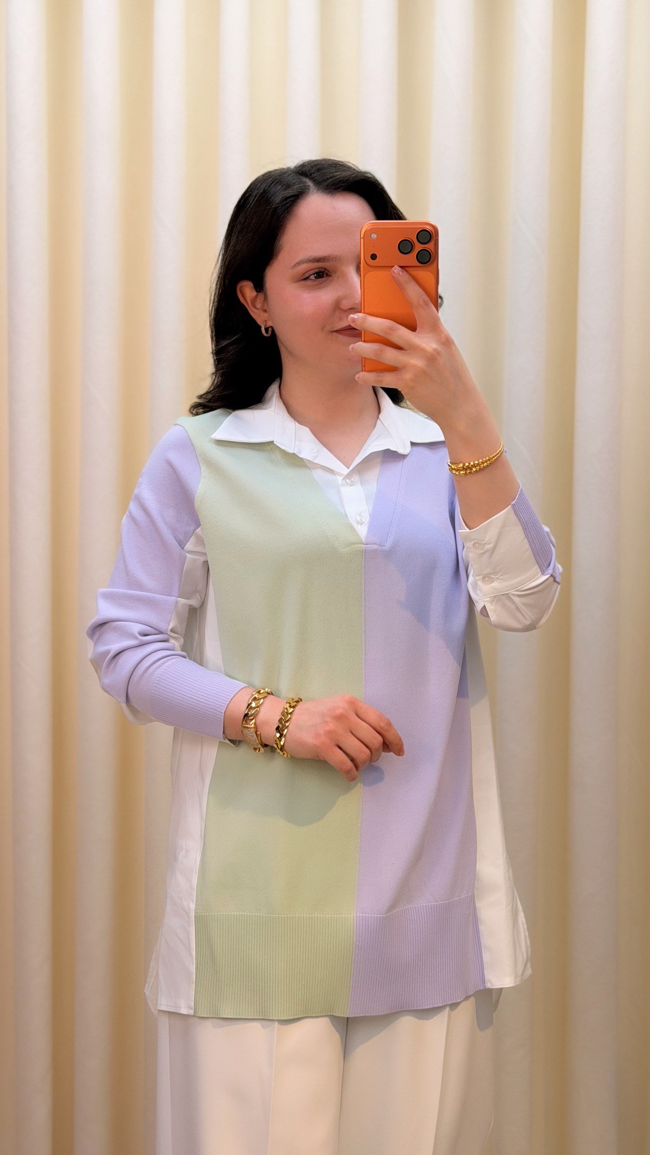 TIĞ TRİKO RENKLİ RAYON TUNİK 2128 LİLA