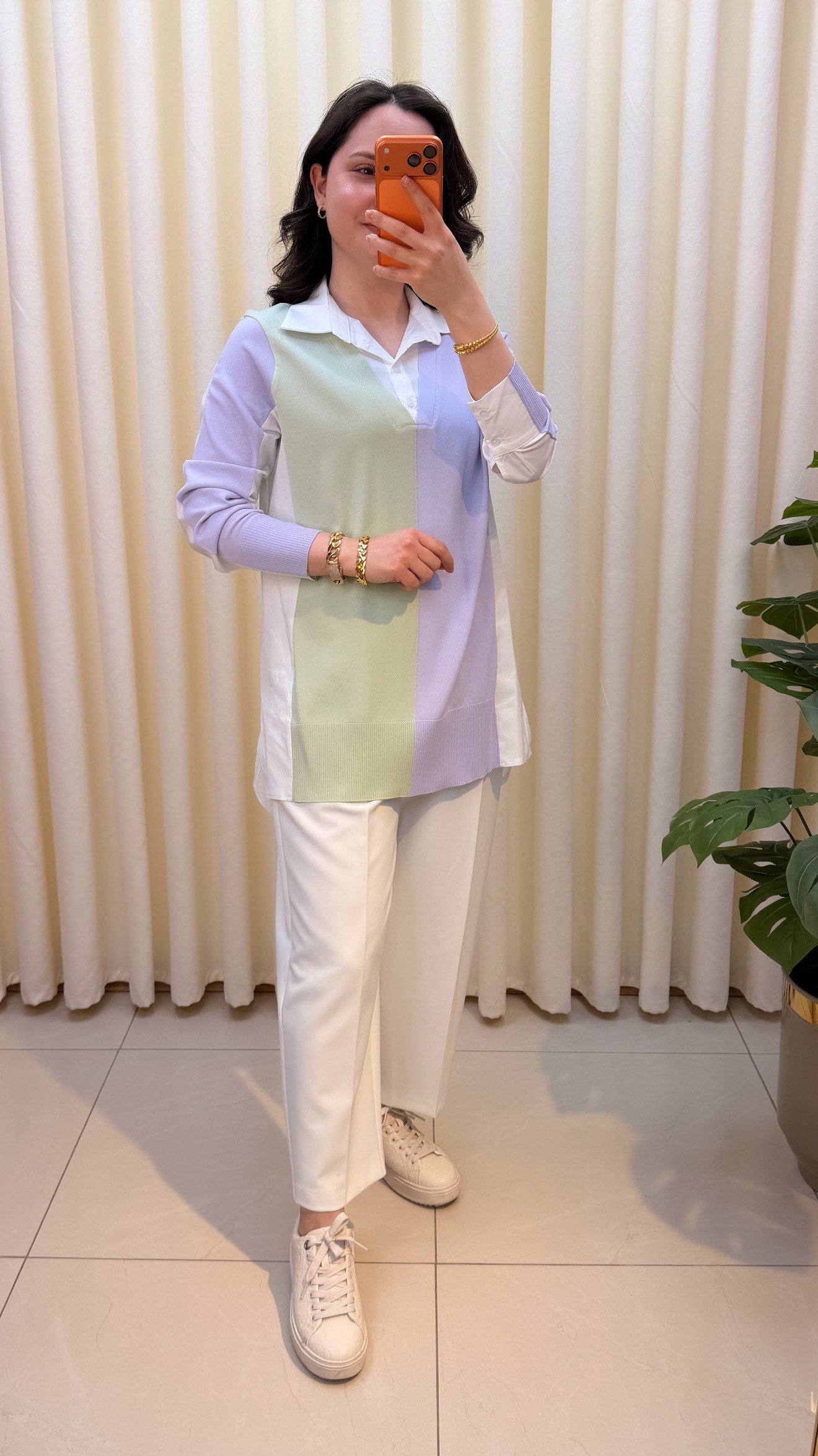 TIĞ TRİKO RENKLİ RAYON TUNİK 2128 LİLA