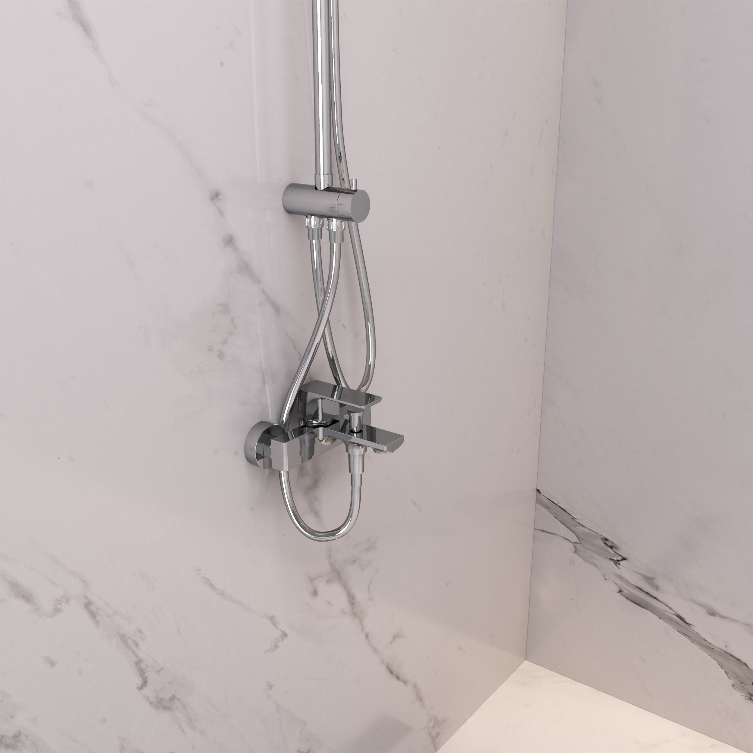 Adell Bloc Banyo Bataryası -Parlak Krom | 15940501