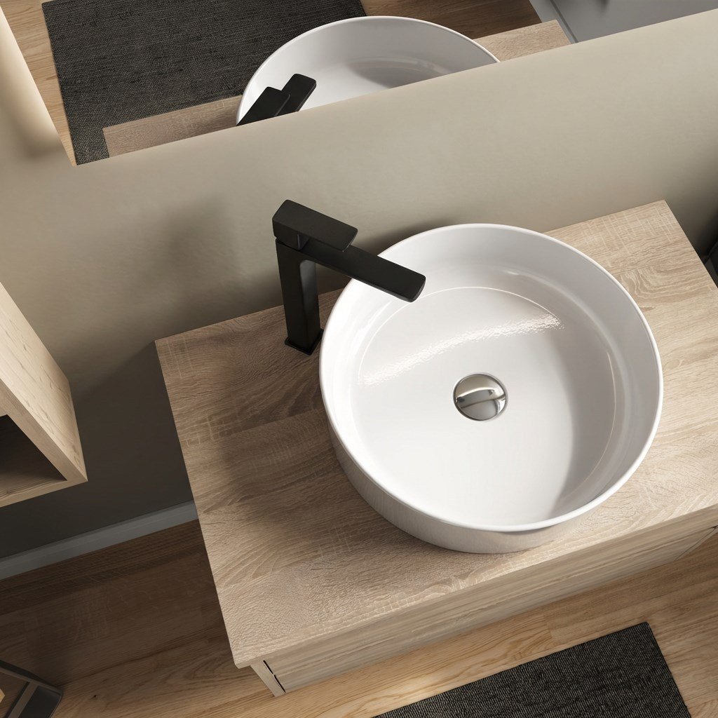 Adell Bloc Uzun Lavabo Bataryası -Mat Siyah-159401524