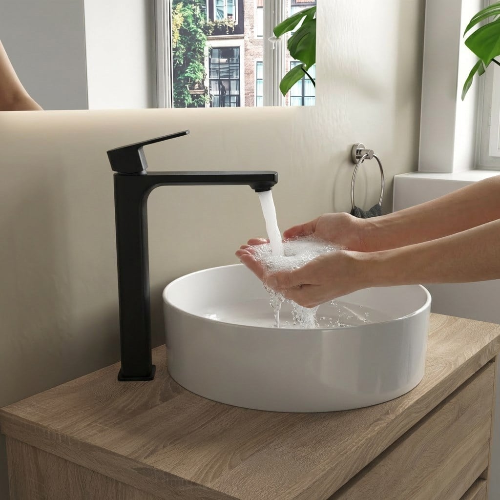 Adell Bloc Uzun Lavabo Bataryası -Mat Siyah-159401524