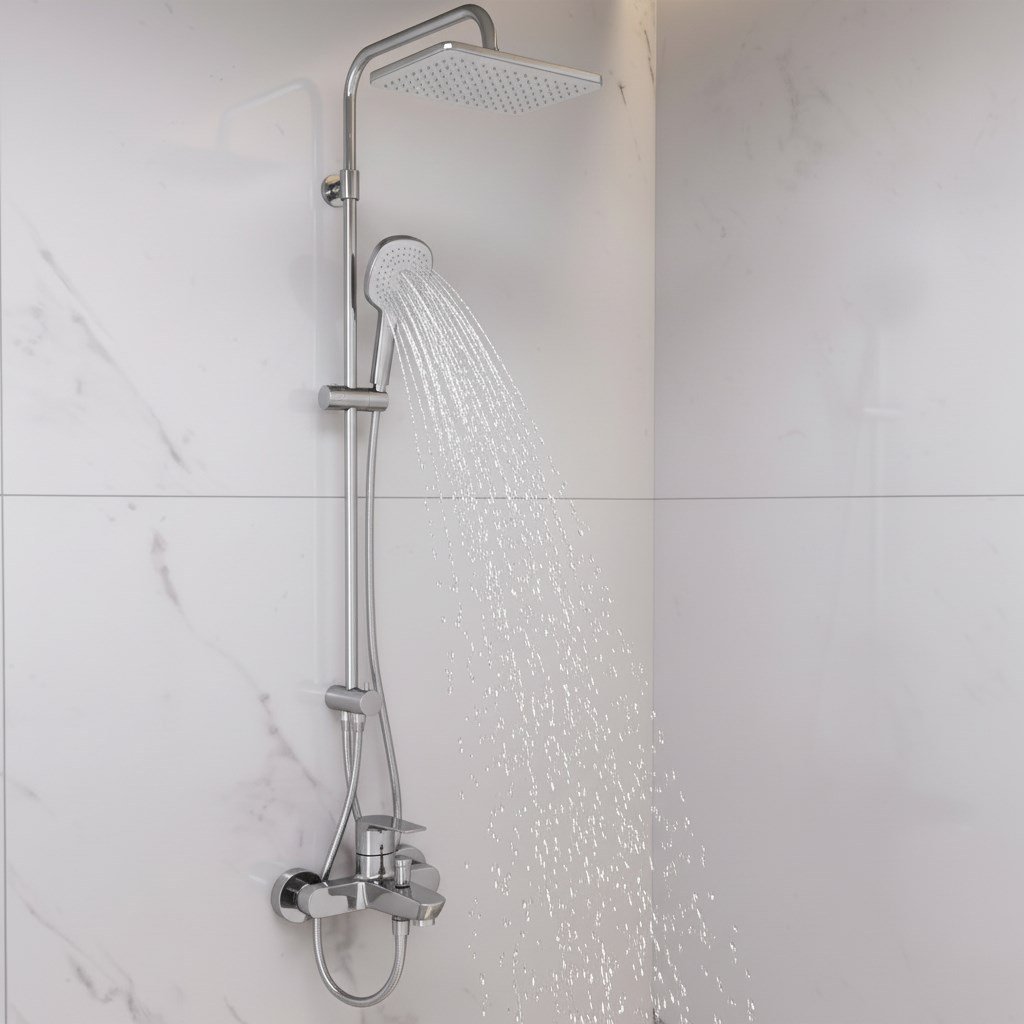 Adell Lea  Banyo  Bataryası -Parlak Krom-15920501