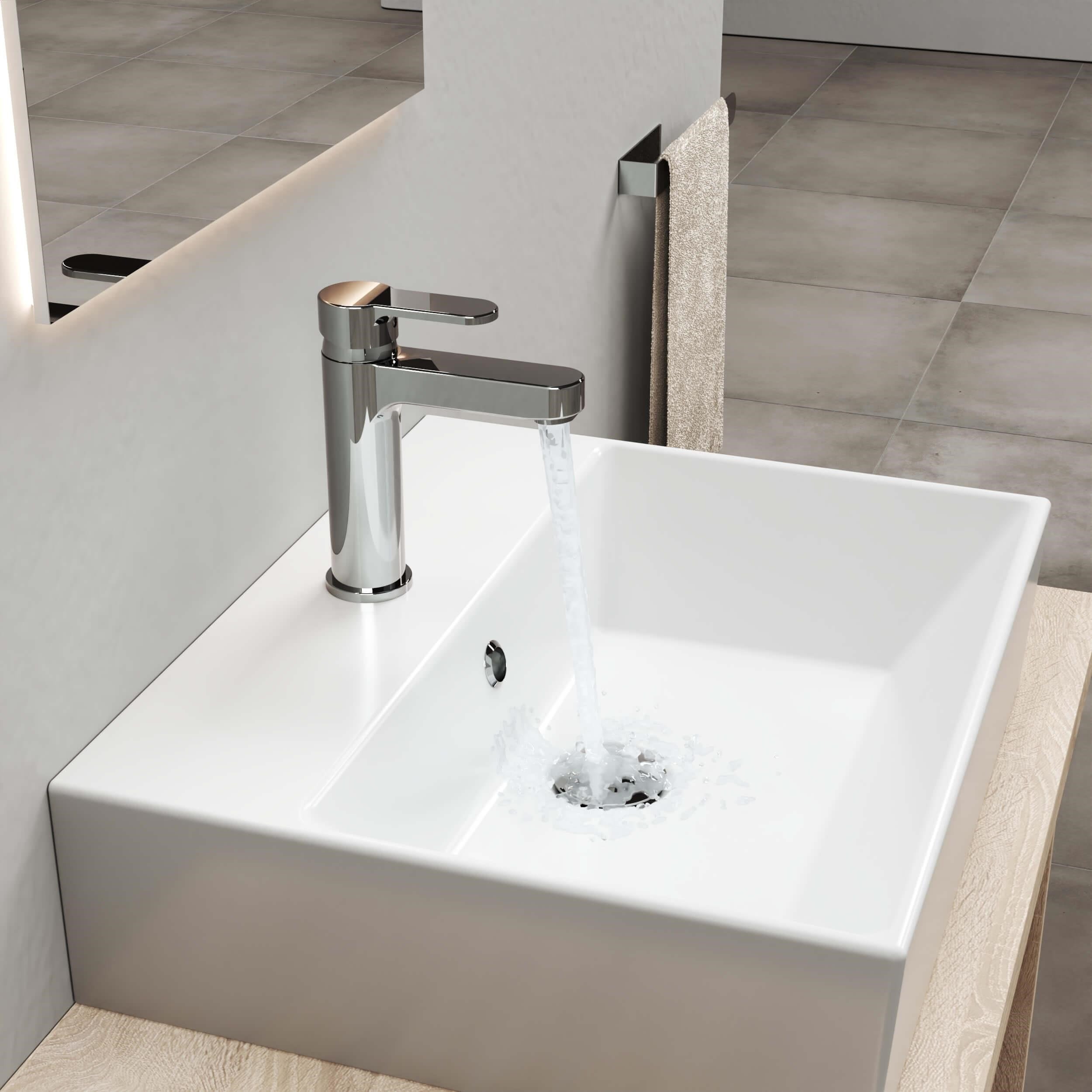 Adell Lento Lavabo Bataryası - Medium - Parlak Krom | 15490171