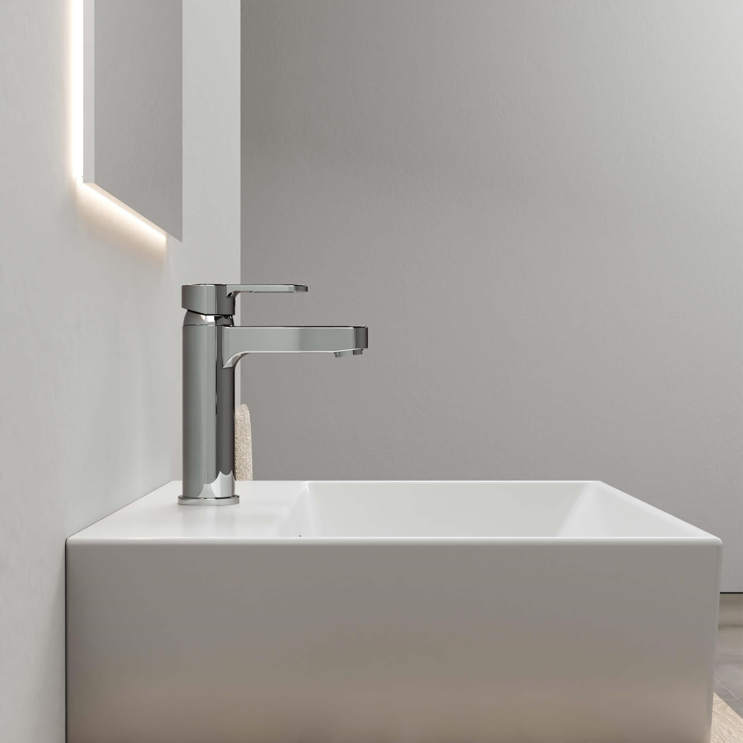 Adell Lento Lavabo Bataryası - Medium - Parlak Krom | 15490171