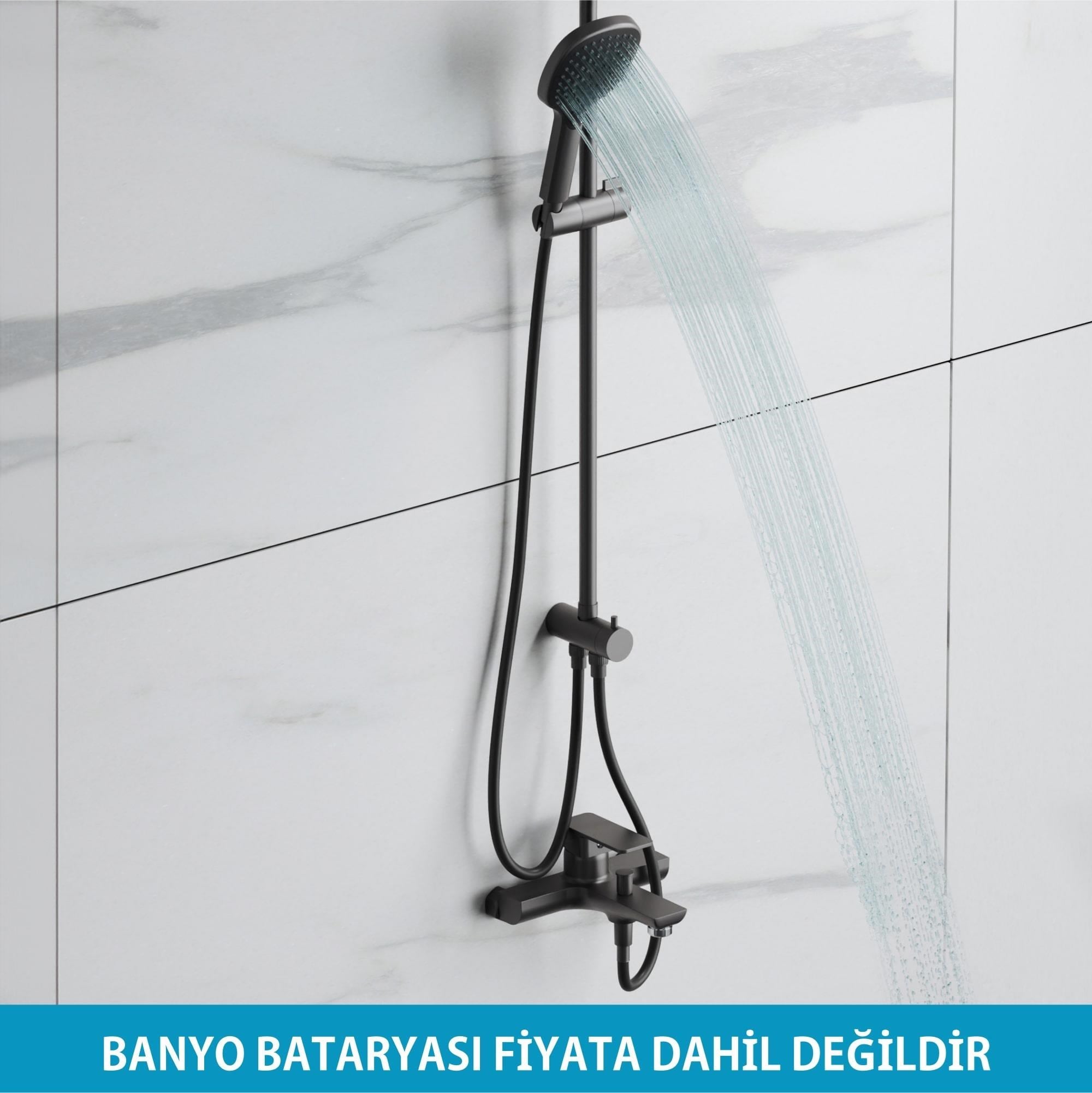 Adell Mode S Rain Duş Sistemi – Mat Siyah | 157801924