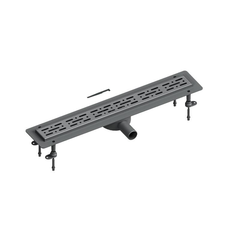 Aqua Bagno Basic 1.0 Duş Kanalı 40 cm Yan Çıkışlı - Membran İzalasyonlu -304 Paslanmaz - Koku Önleyicili | 90.99.08.02.00