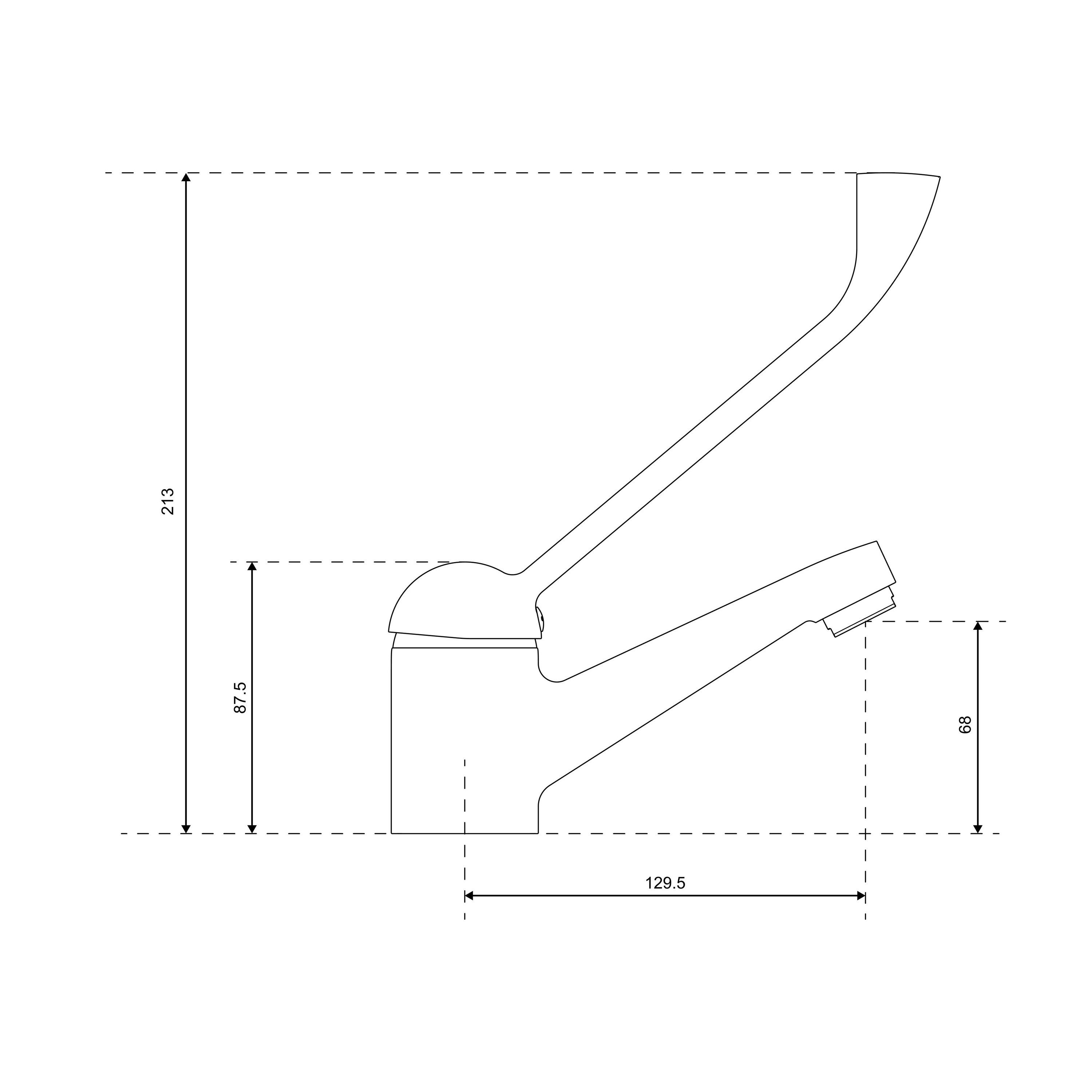 Aqua Bagno Basic Bedensel Engelli Lavabo Bataryası | 30.39.62.01.01