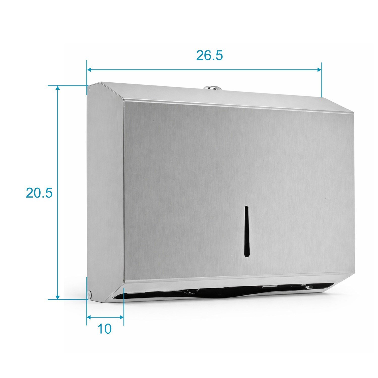 Aqua Bagno Basic Z Katlama Kağıt Verici 200’lük Paslanmaz Çelik Mat Krom Dispanser-35.99.52.03.01