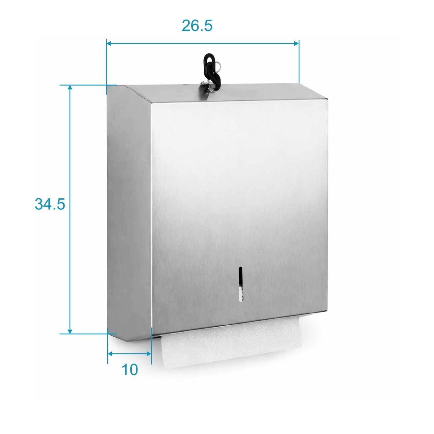 Aqua Bagno Basic Z Katlama Kağıt Verici 400’lük Paslanmaz Çelik Mat Krom Dispanser-35.99.52.02.01