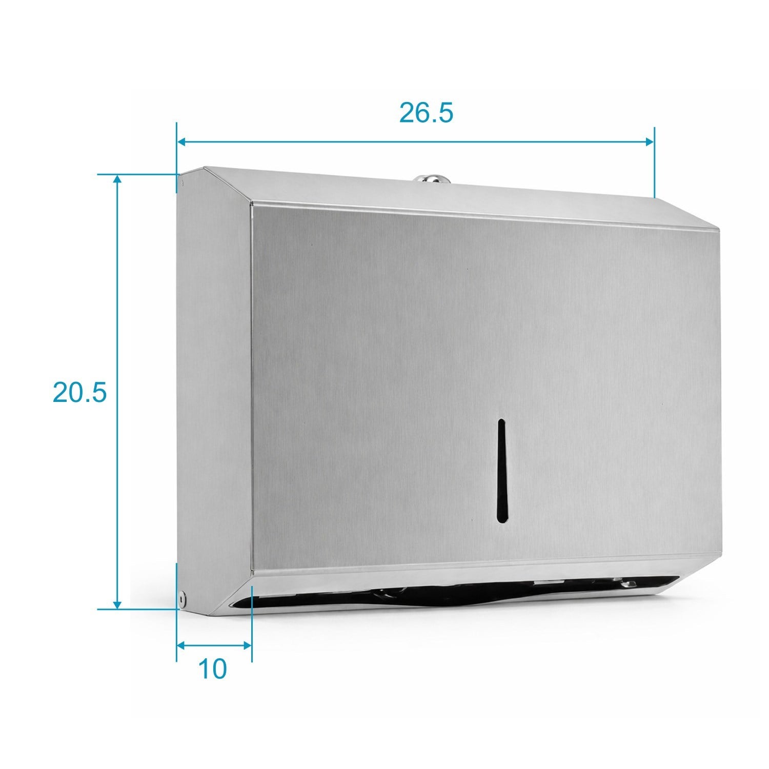 Aqua Bagno Basic Z Katlama Kağıt Verici 200’lük Paslanmaz Çelik Mat Krom Dispanser-35.99.52.03.01