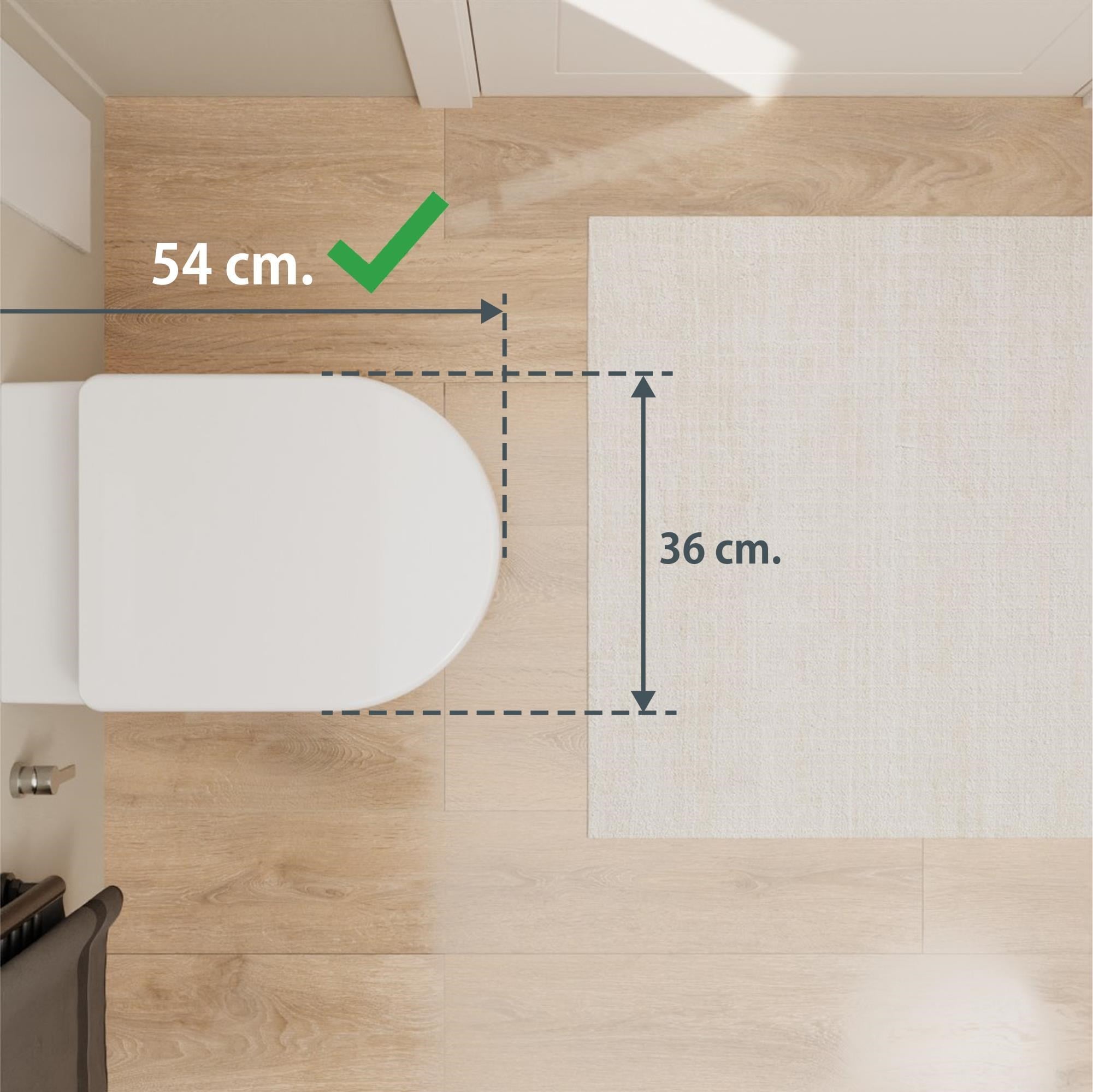 Aqua Bagno Cocon 2.0 Kanalsız Asma Klozet 54 cm - Yavaş Kapanır Kapak Dahil - 2 Parça Set – Beyaz | S.4415.10461