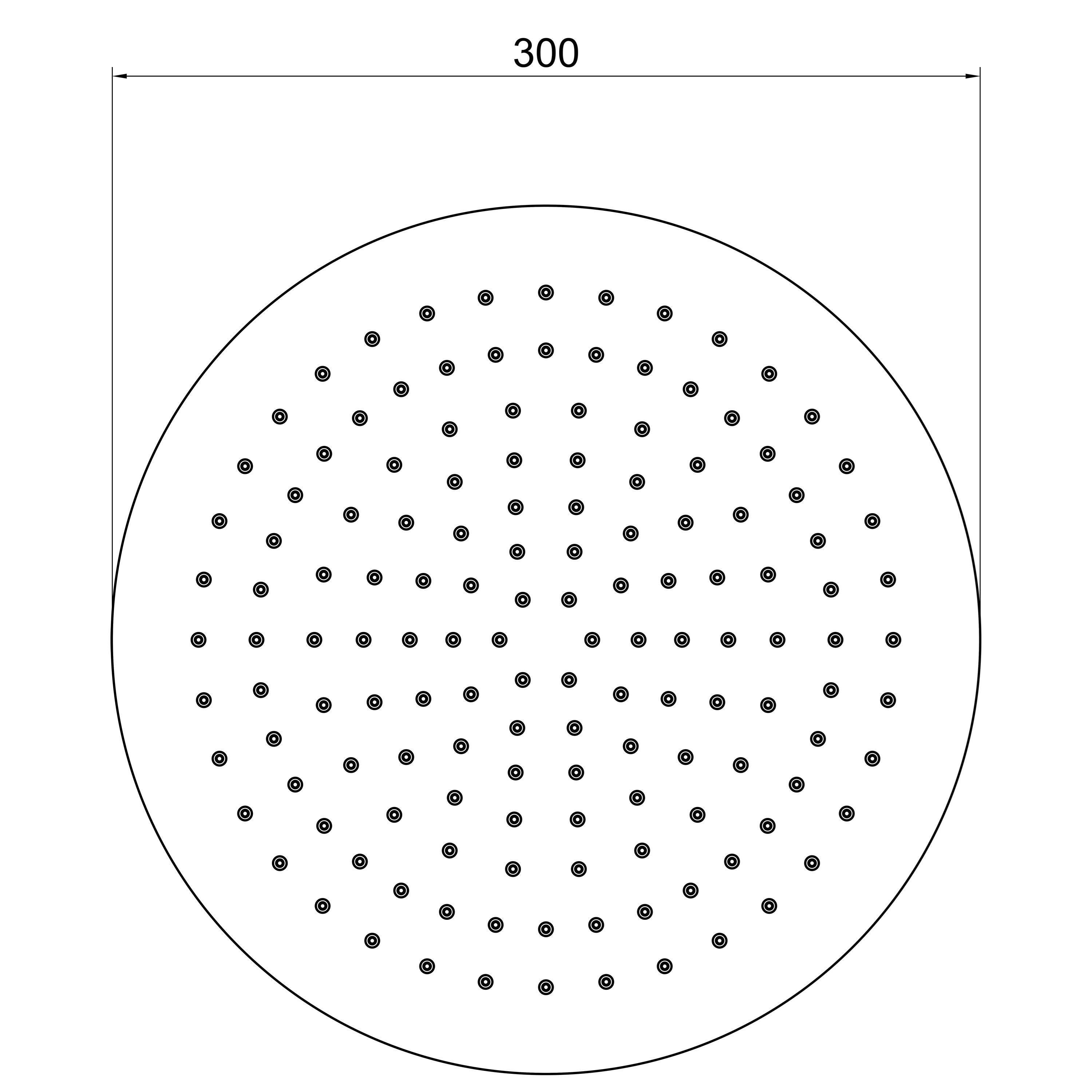 Aqua Bagno Largo Tepe Duşu, Paslanmaz Krom, 30x30 cm | 30.30.77.01.02