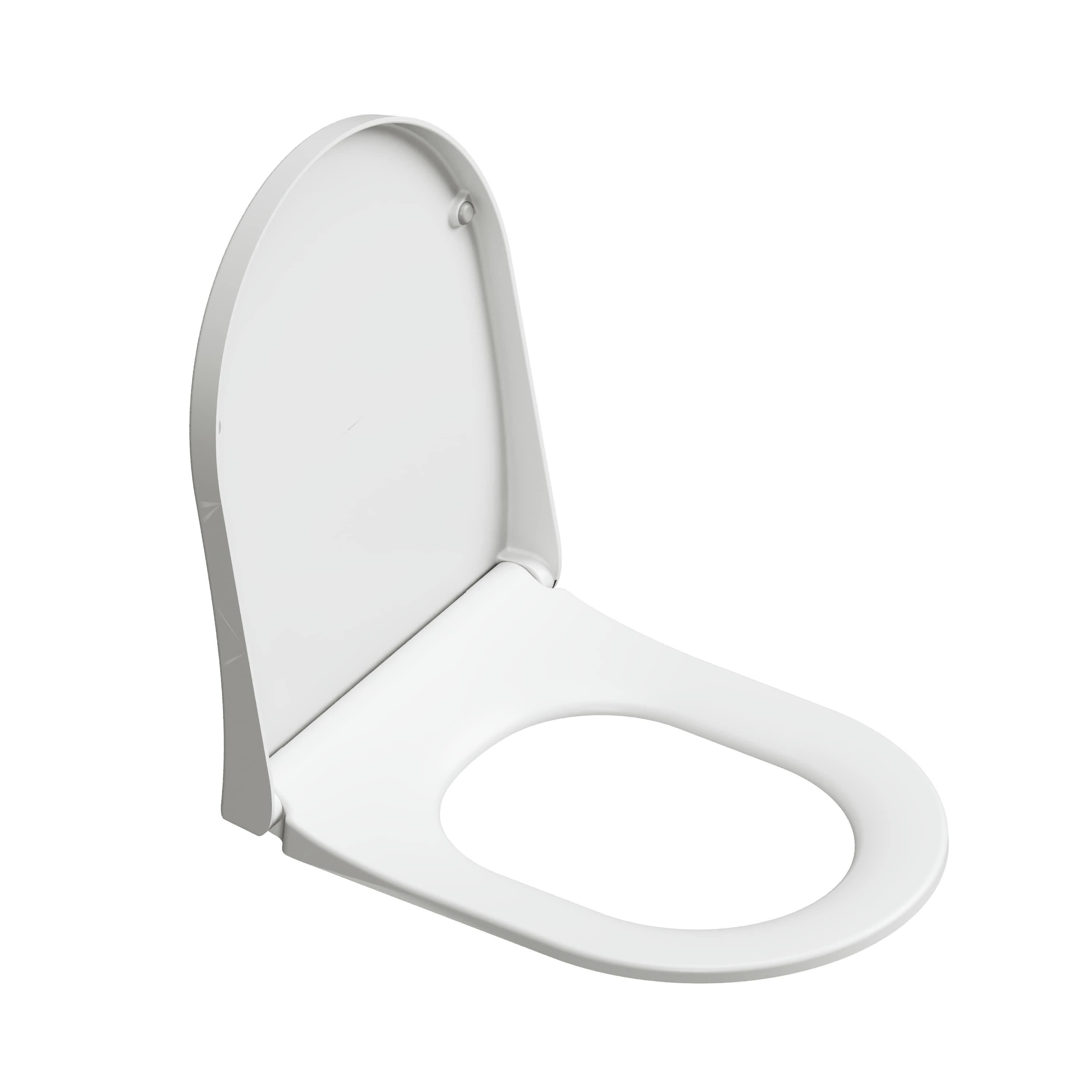 Aqua Bagno Moon Yavaş Kapanan Klozet Kapağı - Duroplast Beyaz | 90.99.50.43