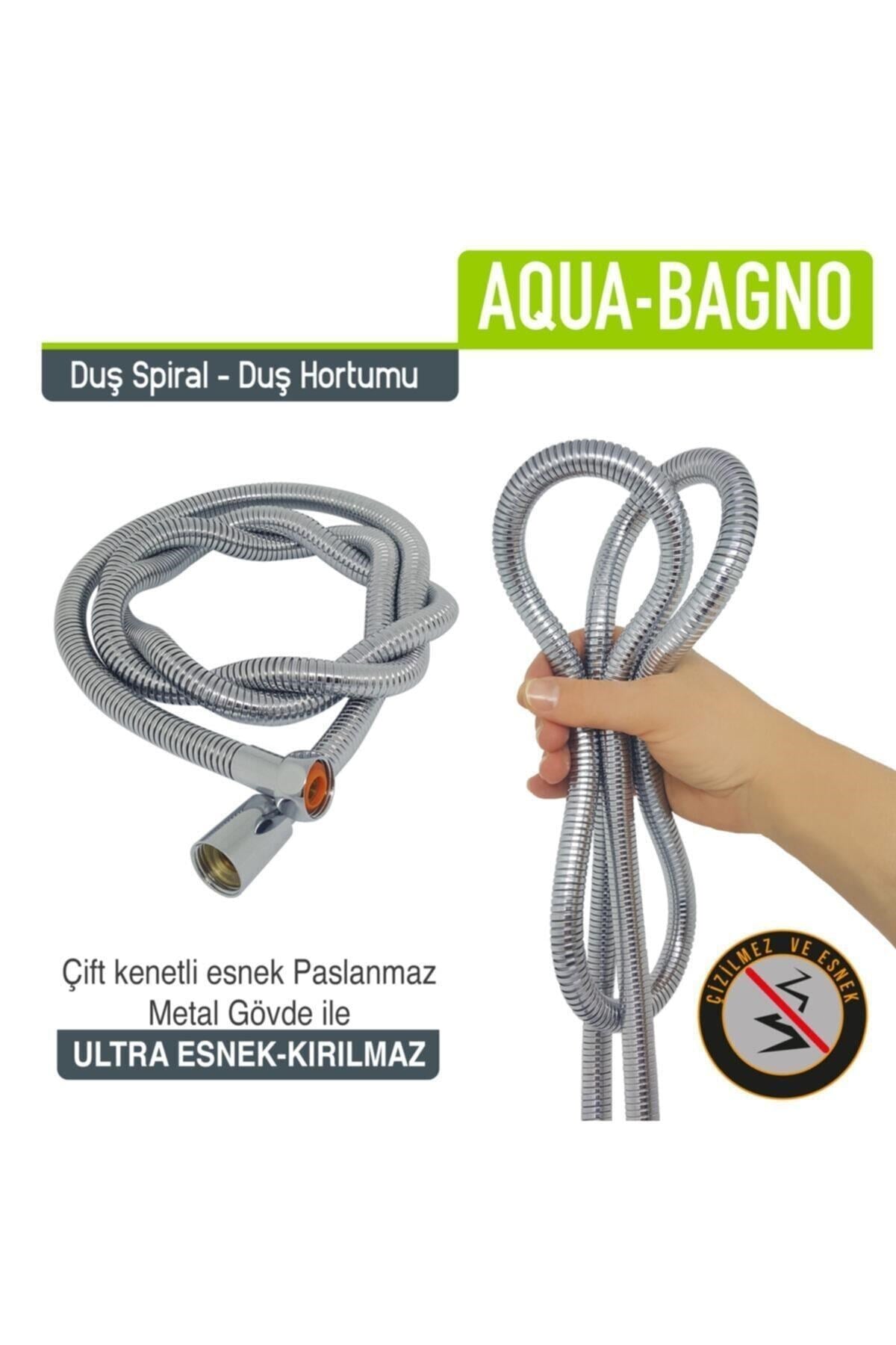 Aqua Bagno Smart Duş Hortumu - Spirali - Zinciri 150 cm | 90.25.24.01