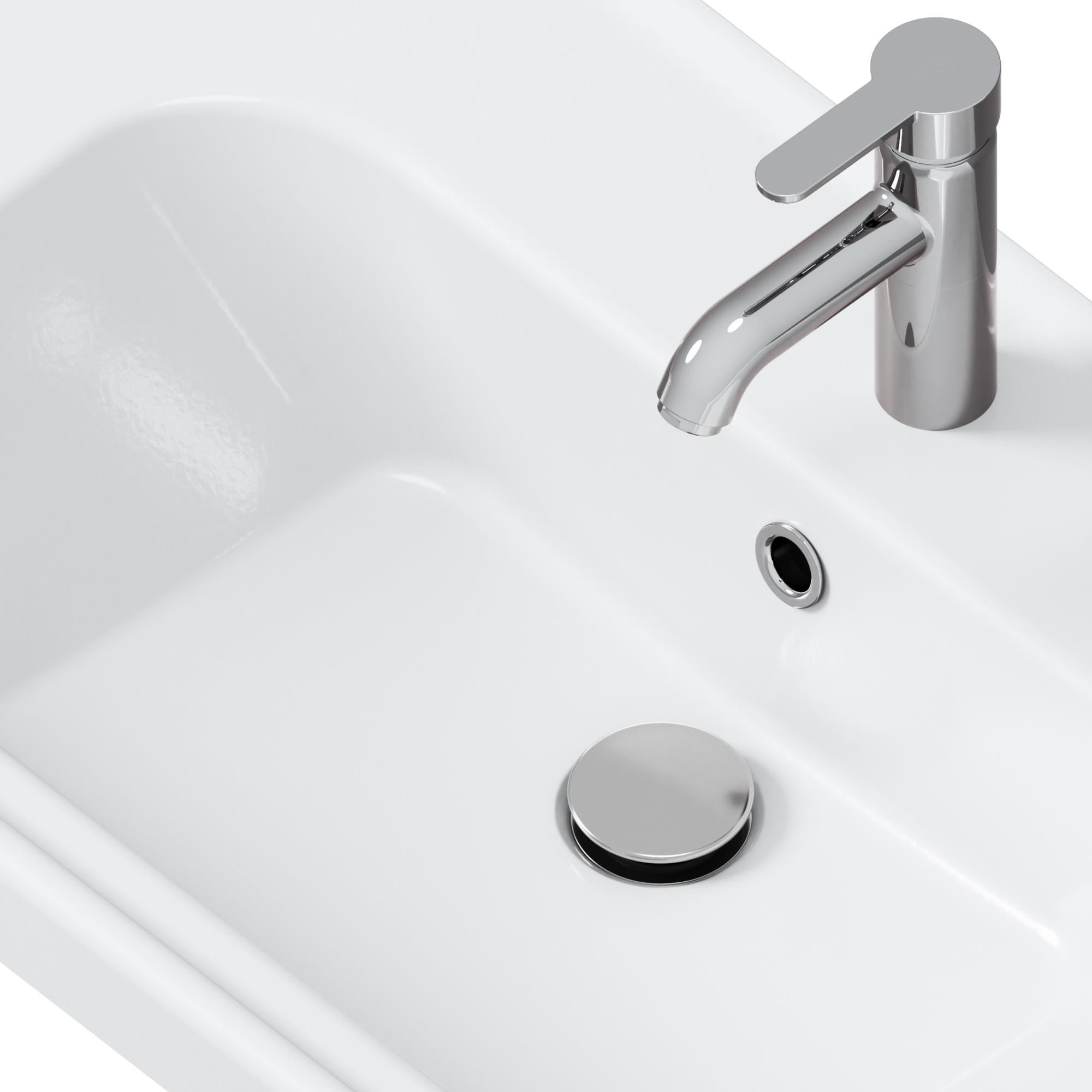Aqua Bagno Smart Taşma Delikli Pop-up Sifon , Parlak Krom  Başlıklı ,  (1 -1/4) | 90.99.05.08.02
