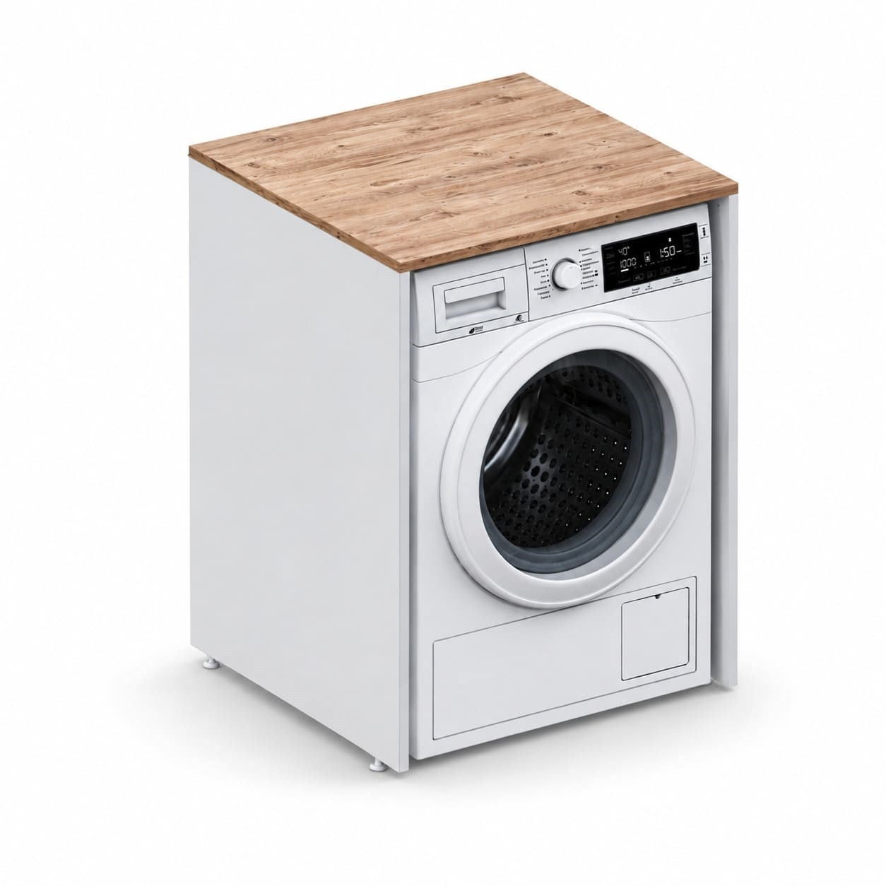 Aqua Bagno Urban Smartbox Çamaşır Makinesi Dolabı,  Atlantik Çam -Beyaz | 50.03.01.03.01