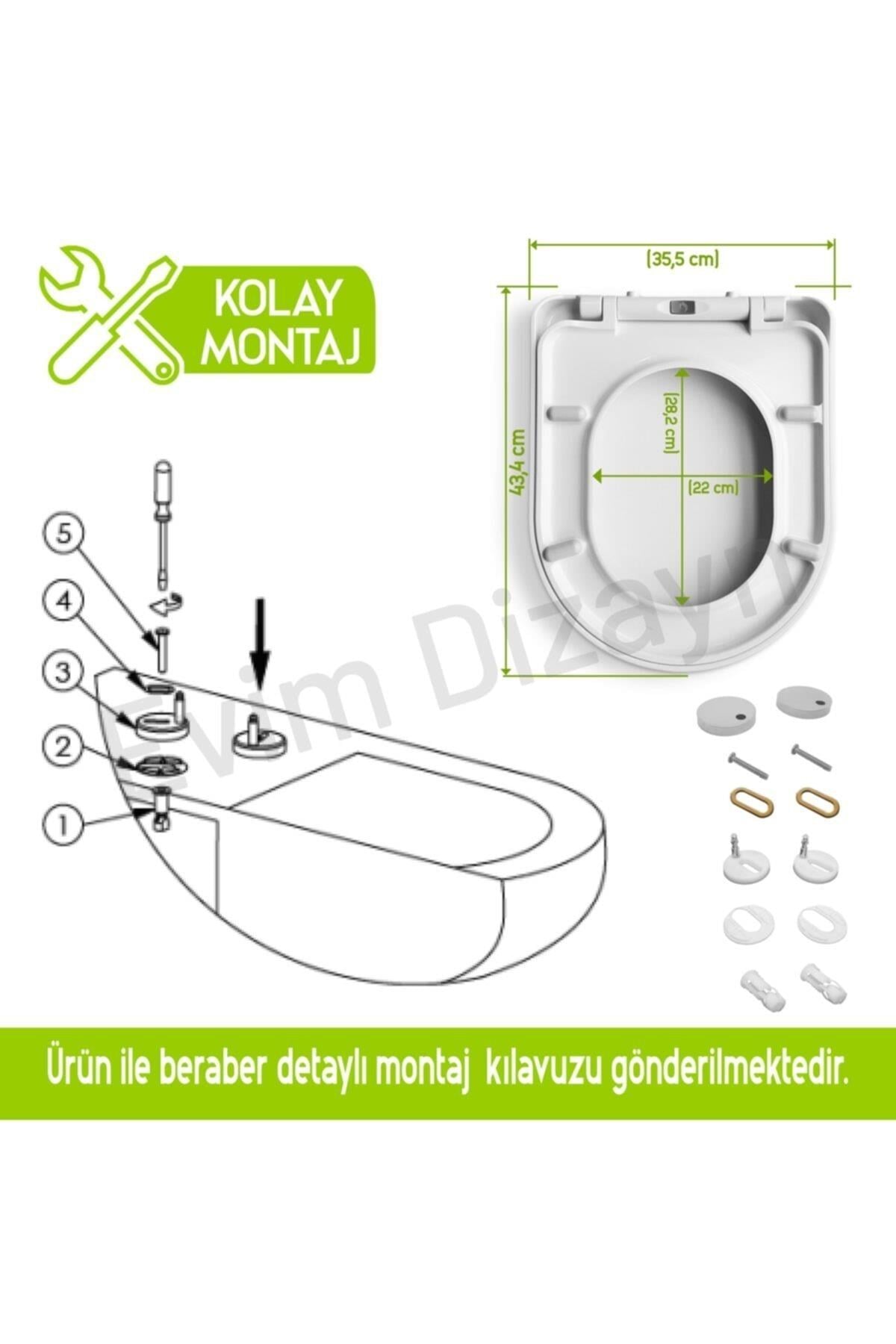 Aqua Bagno Zero Beyaz Yavaş Kapanan Klozet Kapağı – Duroplast | 90.99.50.01