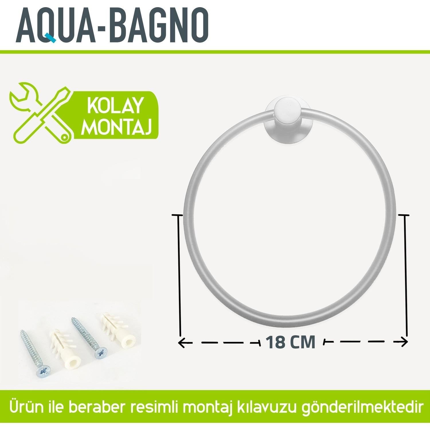 Aqua Bagno Zero Yuvarlak Havluluk - Parlak Krom | 35.21.51.03.01