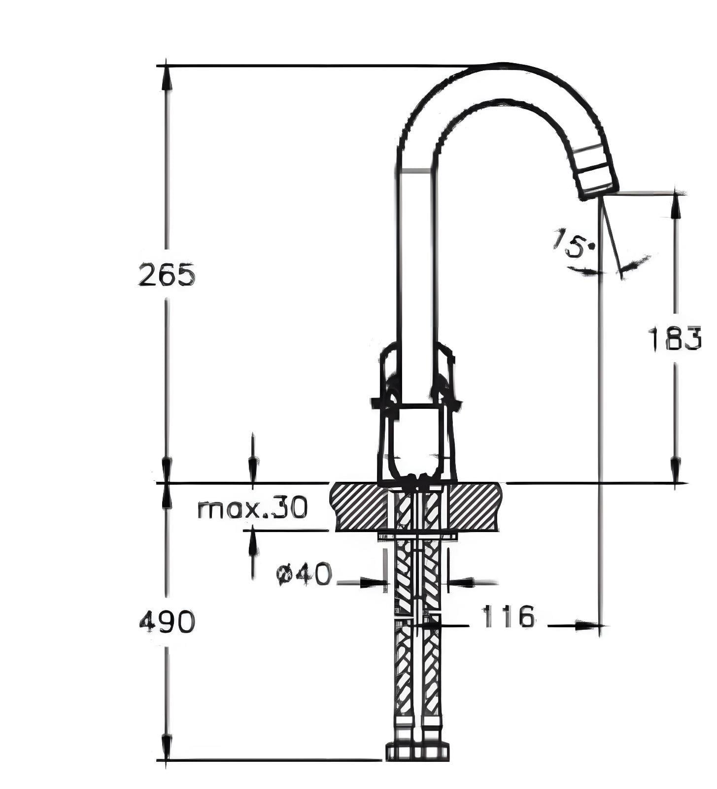Artema Nora S Lavabo Bataryası Döner Borulu A42876 