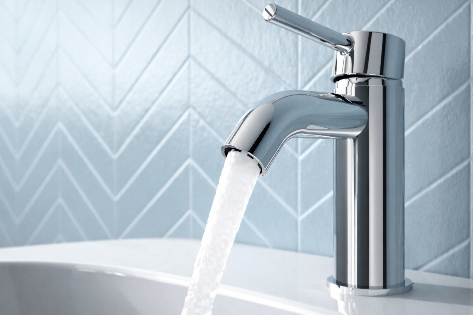 BC268AA Ceraline Lavabo Bataryası-Chrome-Sifon Kumandasız