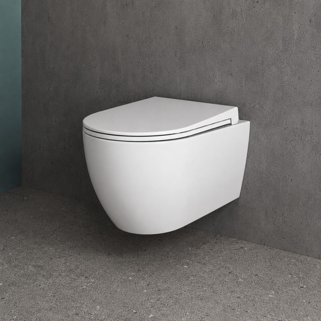 Dura Bagno Siena Asma Klozet Rimless 52,5 cm Yavaş Kapanır Kapak Dahil Beyaz | DBO.36.01.03.03