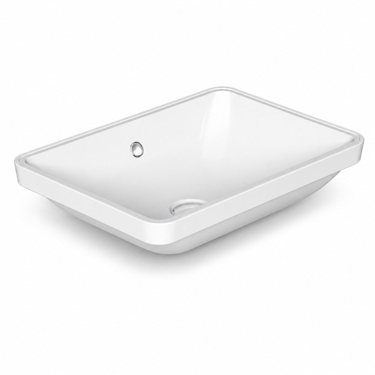Dura Bagno Tezgah Altı Kare Gömme Lavabo 50x38 cm, Beyaz | 5930