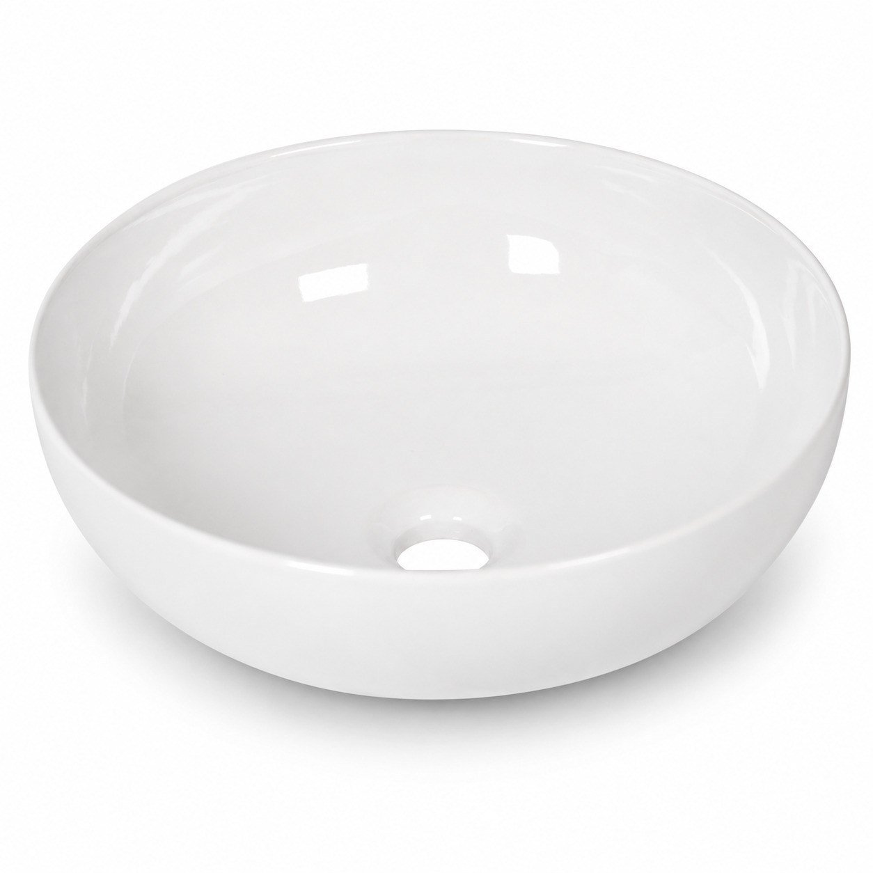 Dura Vero Çanak Lavabo 38 cm. Tezgah Üstü Batarya Deliksiz | 5940