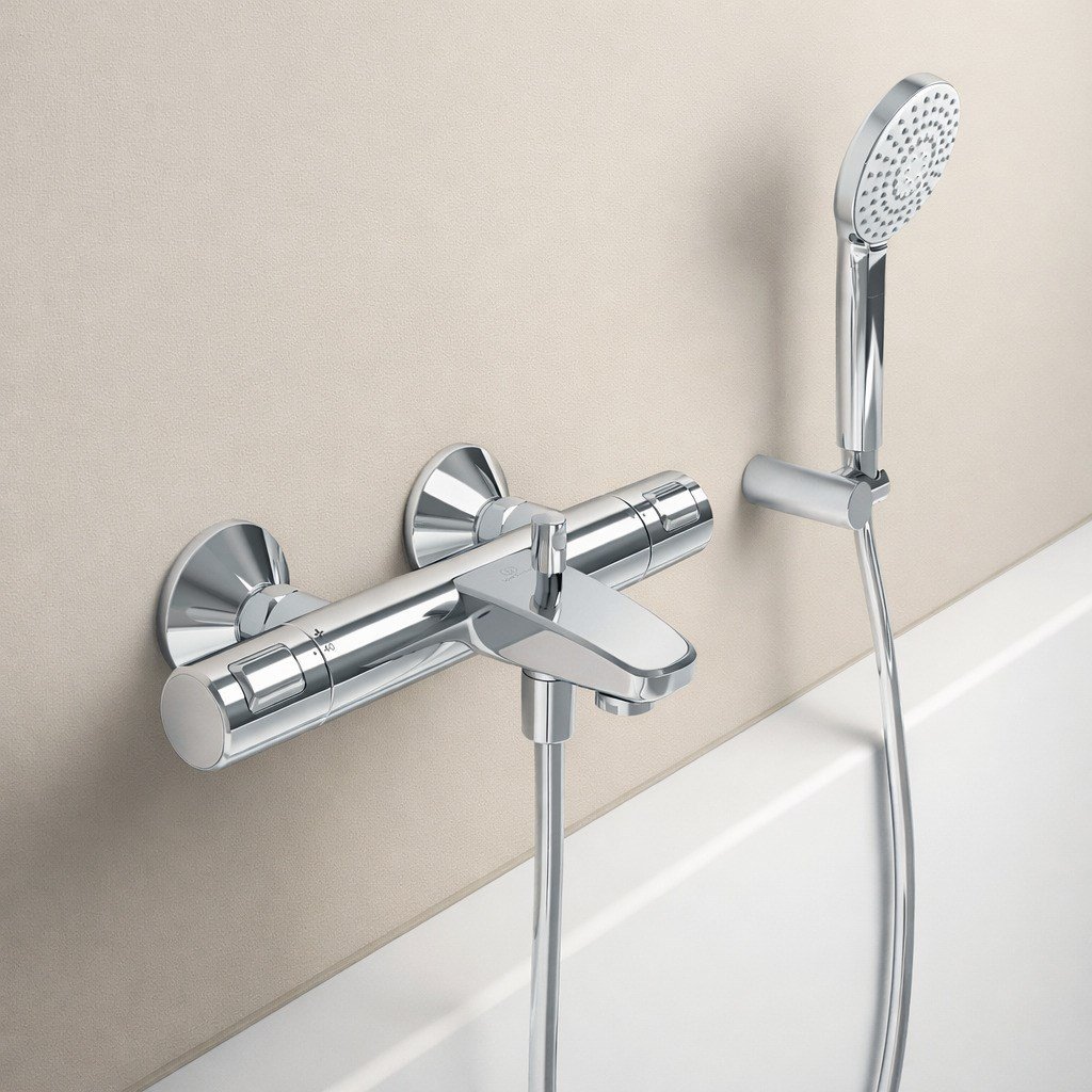 Ideal Standard Ceratherm T25 Termostatik Banyo Bataryası-Krom | A7206AA