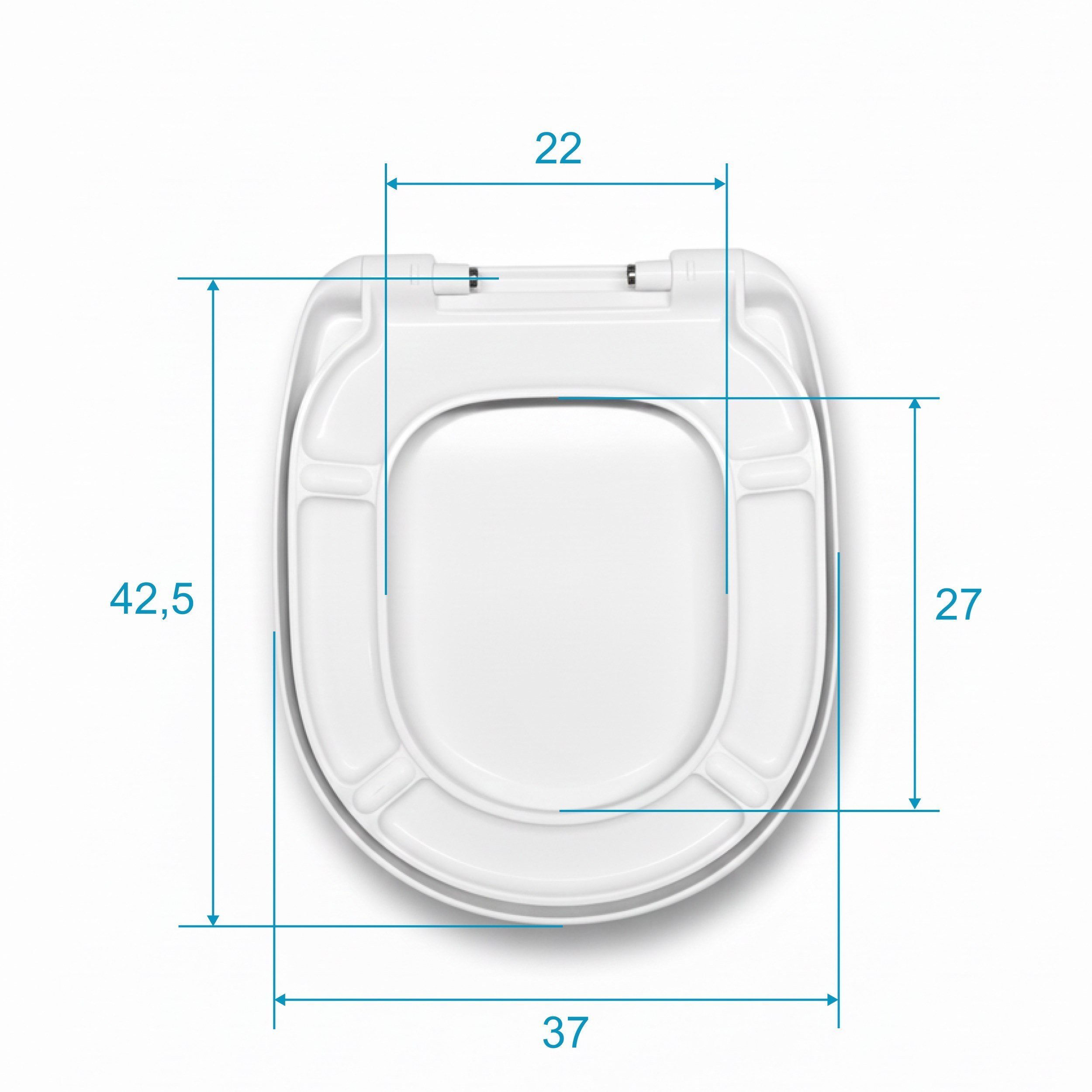 Ideal Standard Consept  – E791701  Yavaş Kapanan Klozet Kapağı, Beyaz,  Metal Menteşeli