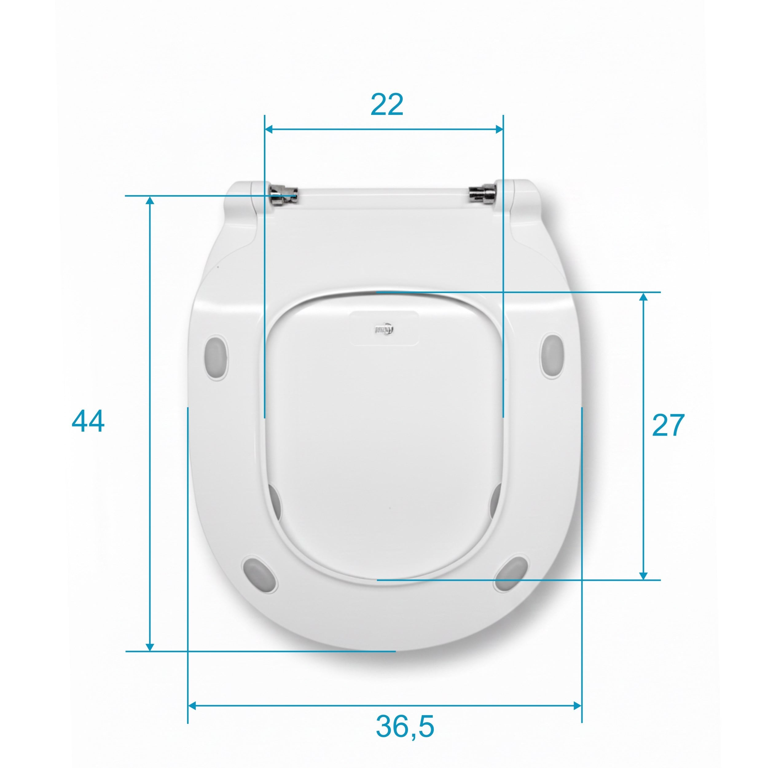 Ideal Standard Consept  – E792001  Thin -Slim Yavaş Kapanan Klozet Kapağı, Beyaz,  Metal Menteşeli,