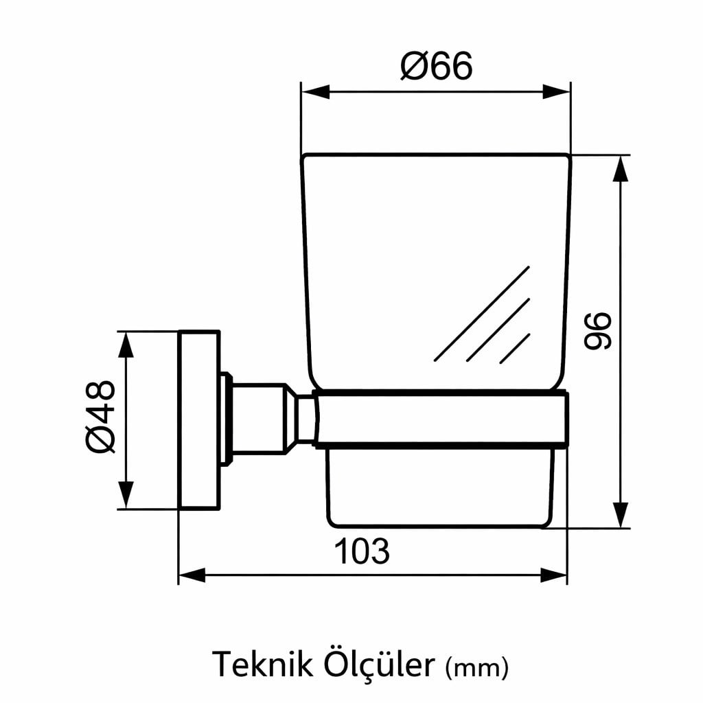 Ideal Standard Iom Diş Fırçalık-Krom | A9120AA