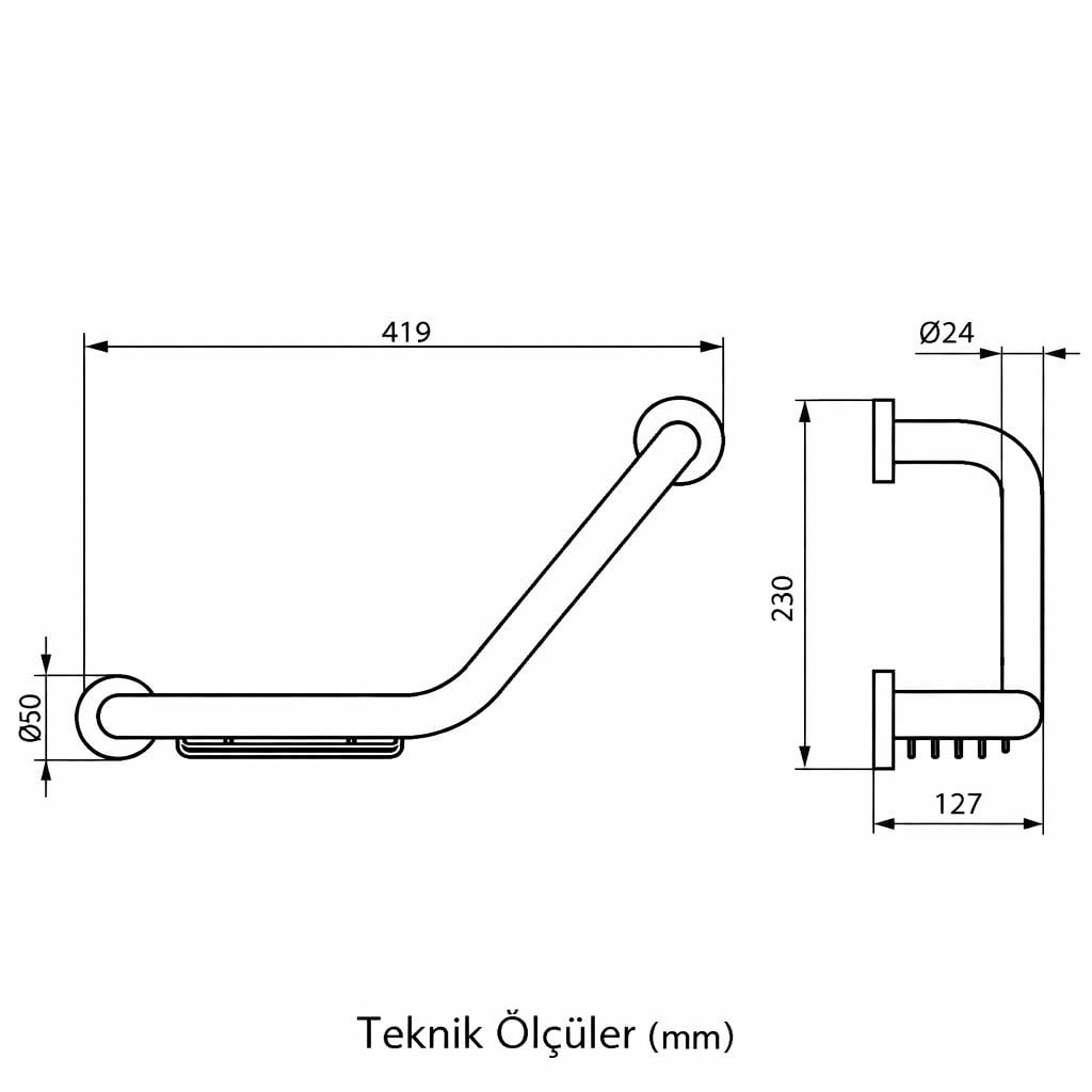Ideal Standard Iom Sabunluklu Tutamak-Krom | A9114AA