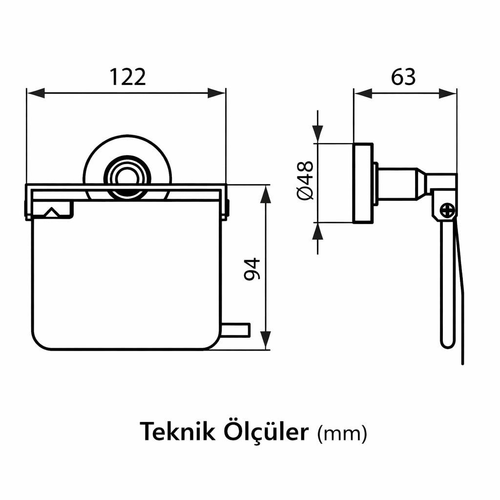 Ideal Standard Iom Tuvalet Kağıtlığı-Krom | A9127AA
