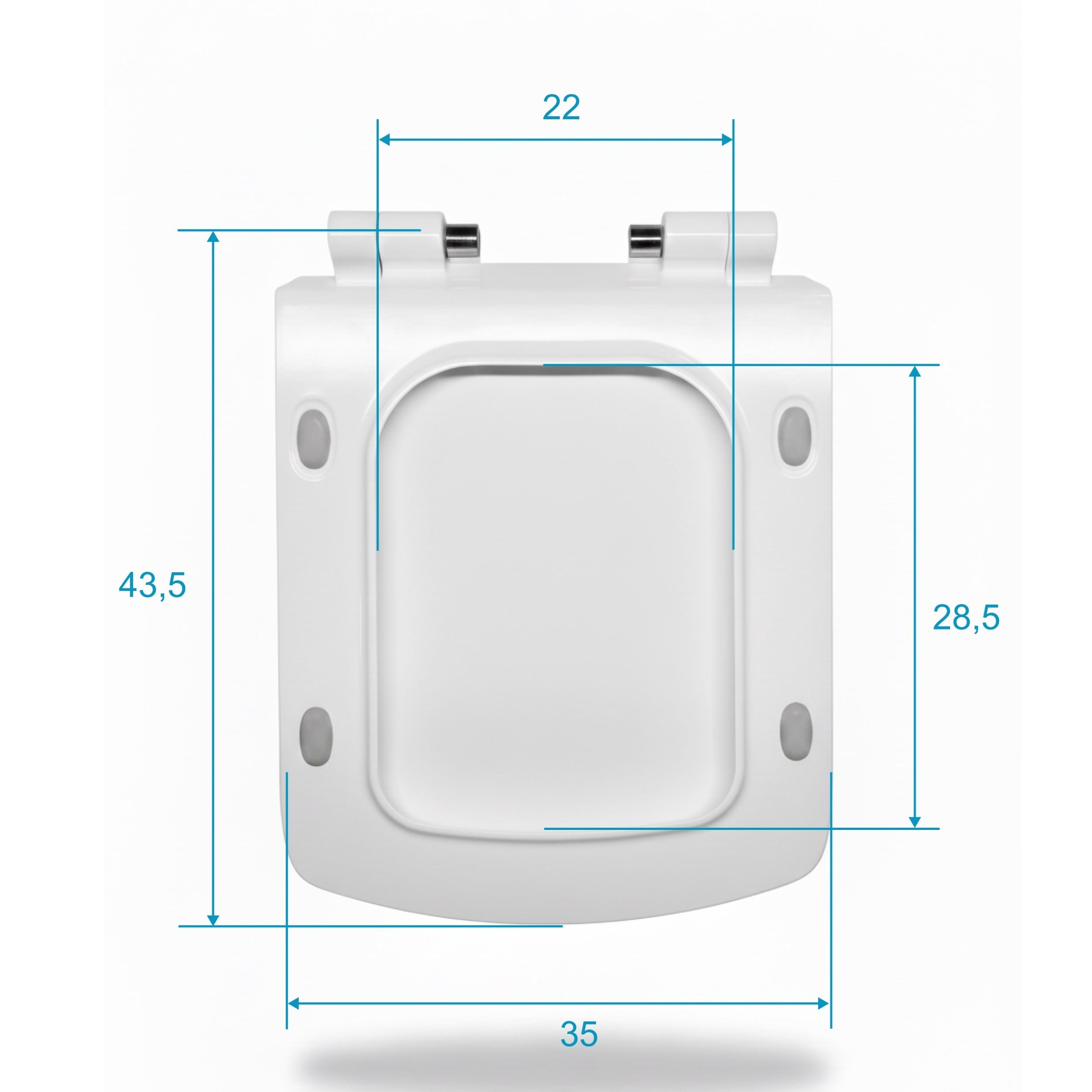 Ideal Standard Strada Z297702  Yavaş Kapanan Klozet Kapağı, Beyaz, Slim-Thin, Metal Menteşeli
