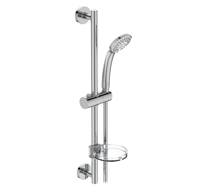 Idealrain Sürgülü Duş Seti 80mm-Chrome-3 fonksiyonlu | B9503AA