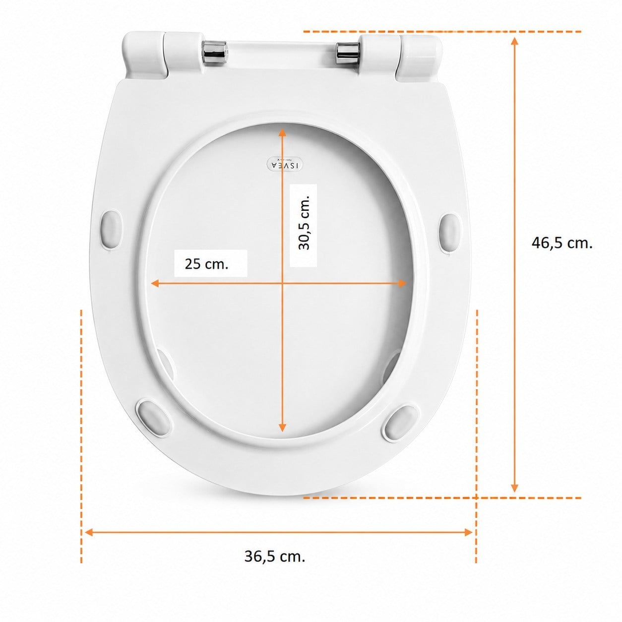 Isvea D10 DP Klz.Kap.Yvş.Kpn. T.Çıkar Slim Beyaz | 40D10200I