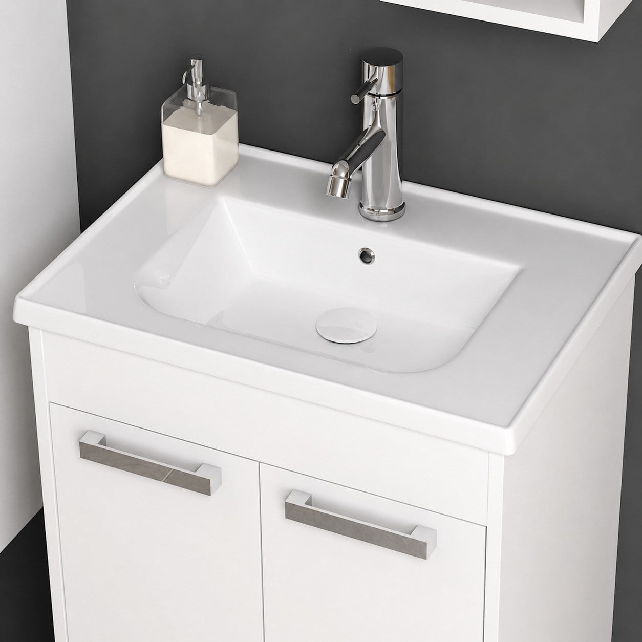 ISVEA Sistema L İnce Formlu Lavabo 65x46,5 cm Beyaz | 10LE50065