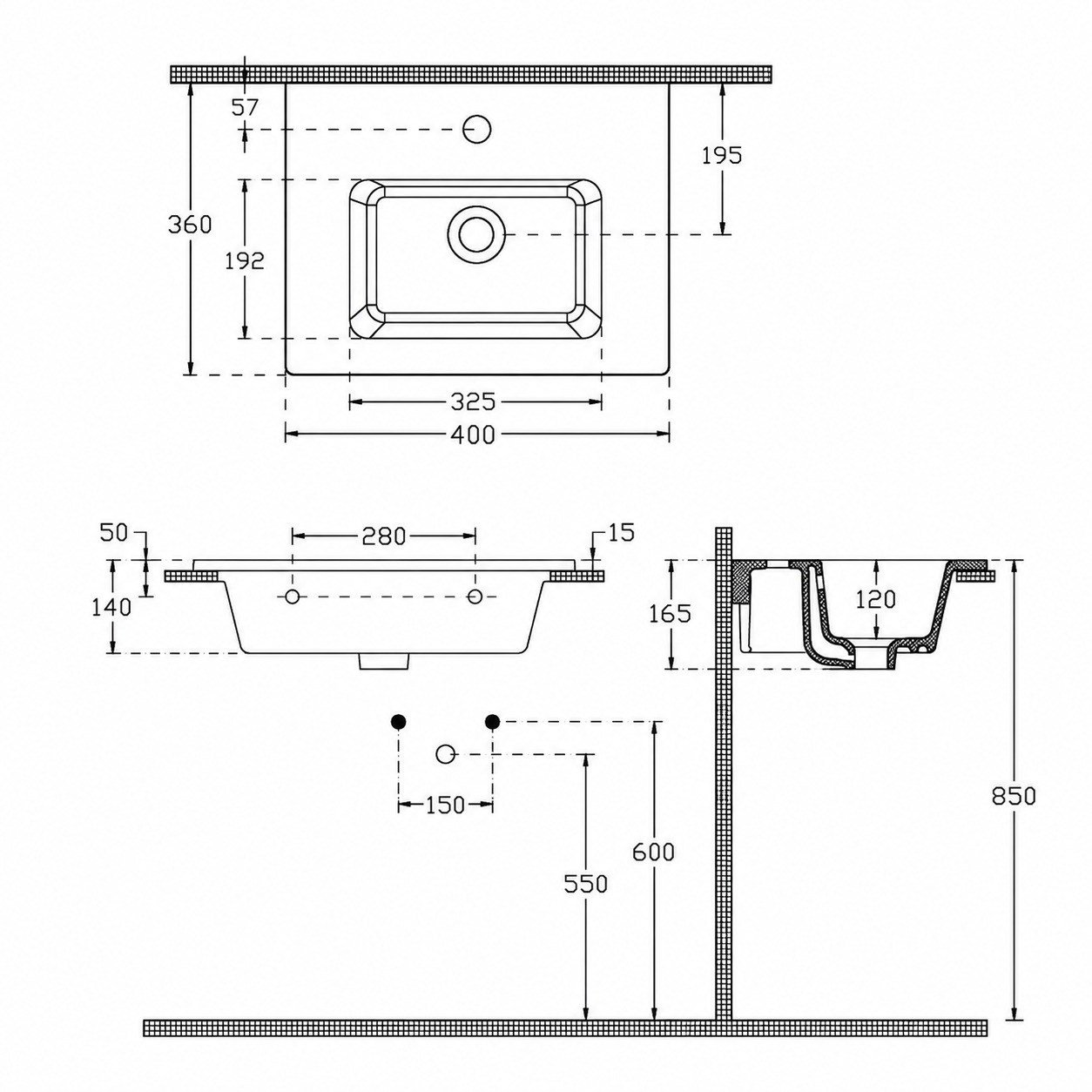 ISVEA Sistema T-Flat Slim İnce Formlu Lavabo 40x36 cm Beyaz | 10SL50040