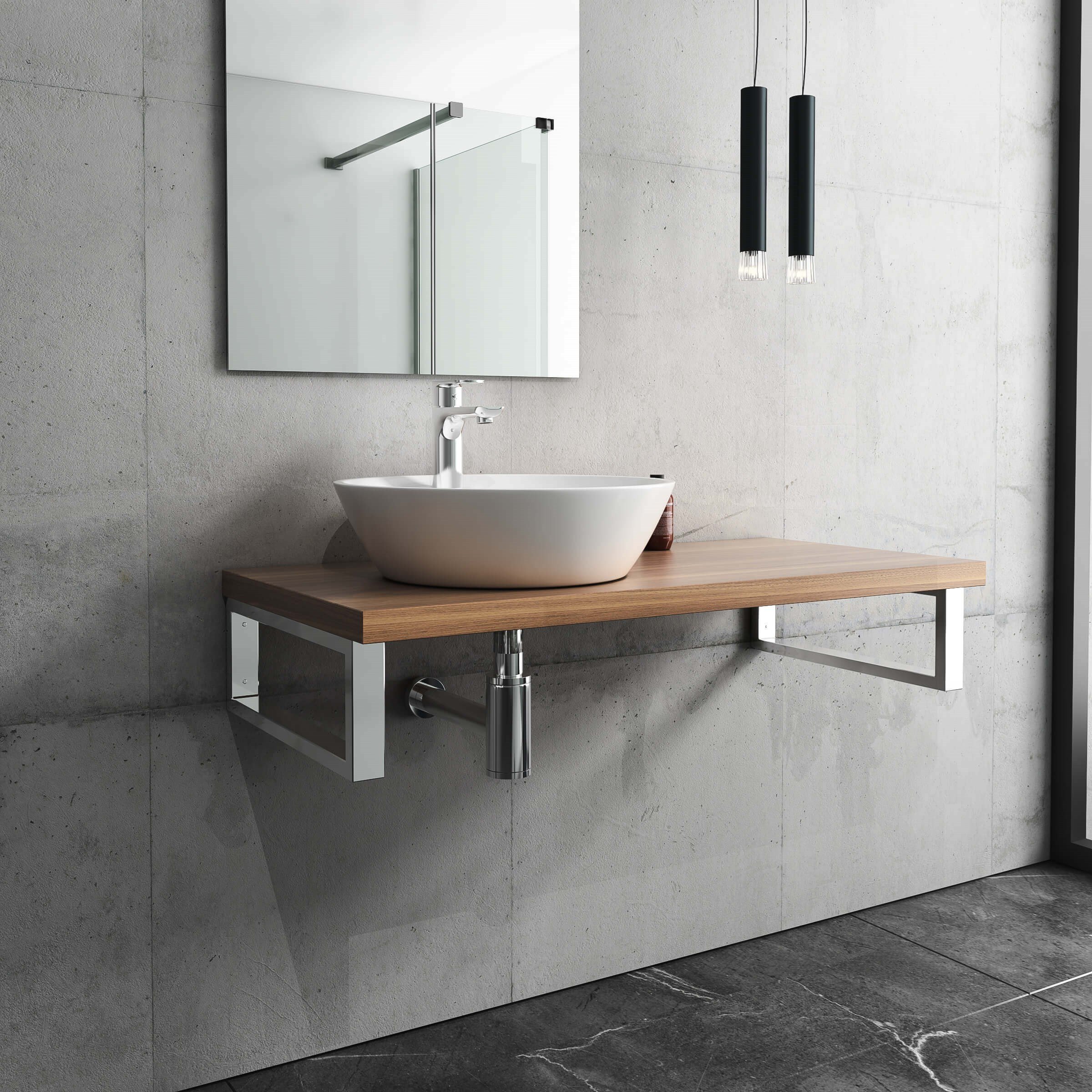 Isvea Sistema Y Tezgah Üstü Çanak Lavabo 45 cm, Batarya Delikli Beyaz | 10SY65045