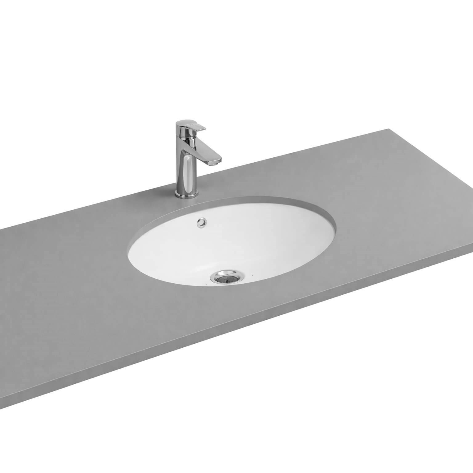 Isvea Soluzione Tezgah Altı Gömme Lavabo 52 cm Beyaz | 10AR77051