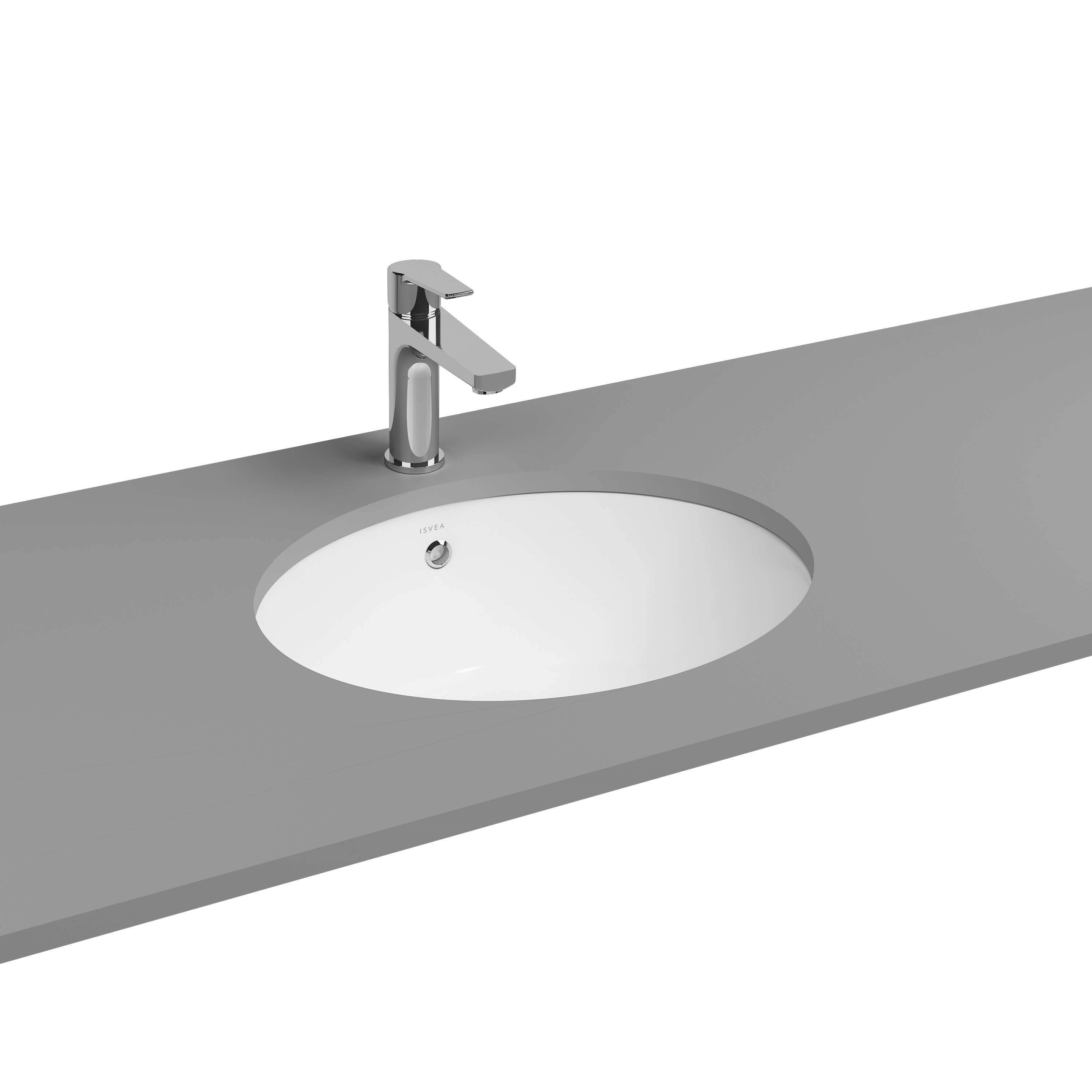 Isvea Soluzione Tezgah Altı Gömme Lavabo 46 cm Beyaz | 10AR77046