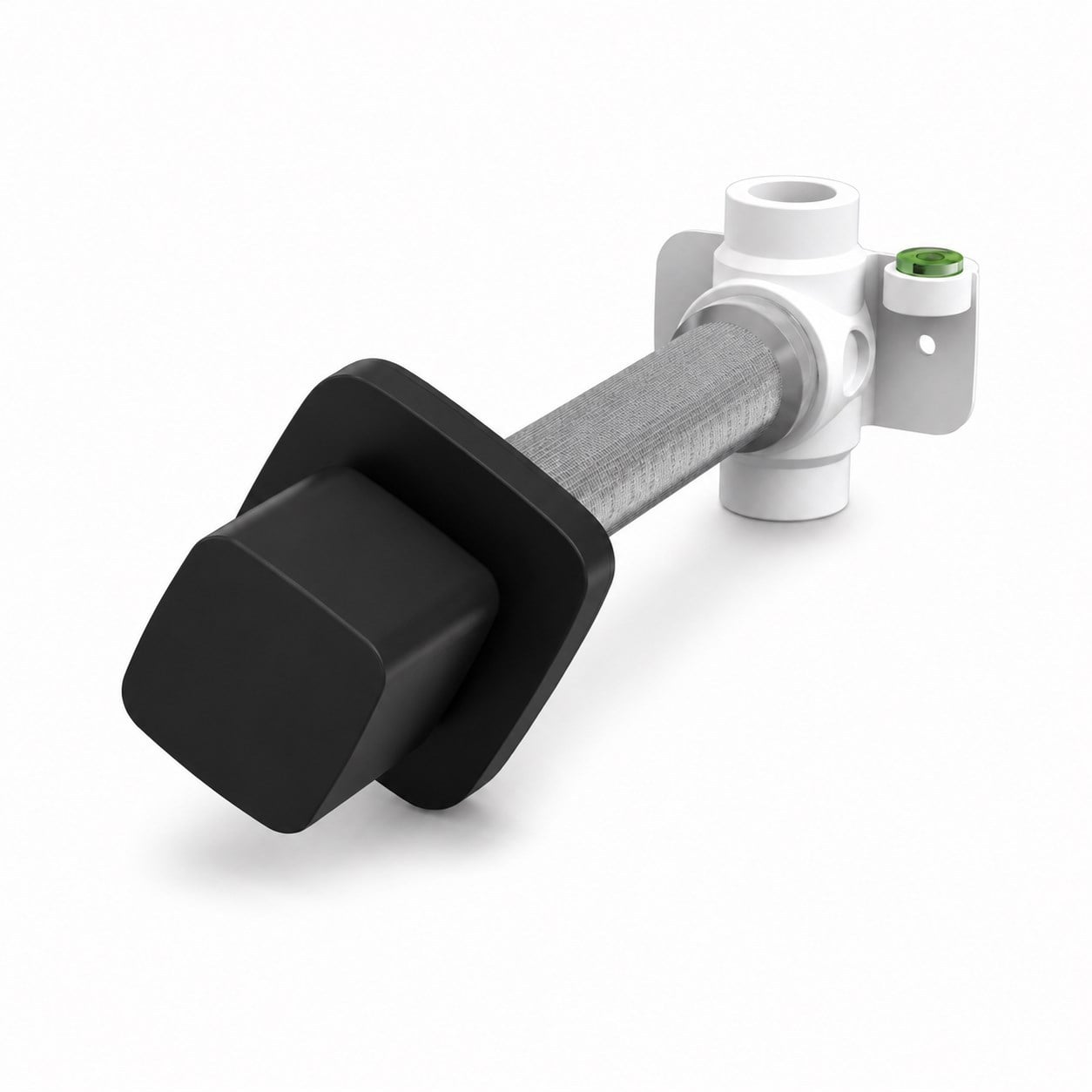 Mega Ankastre stop Valf 1/2 - PPRC GÖVDE - Mat Siyah | 90.99.06.01.02