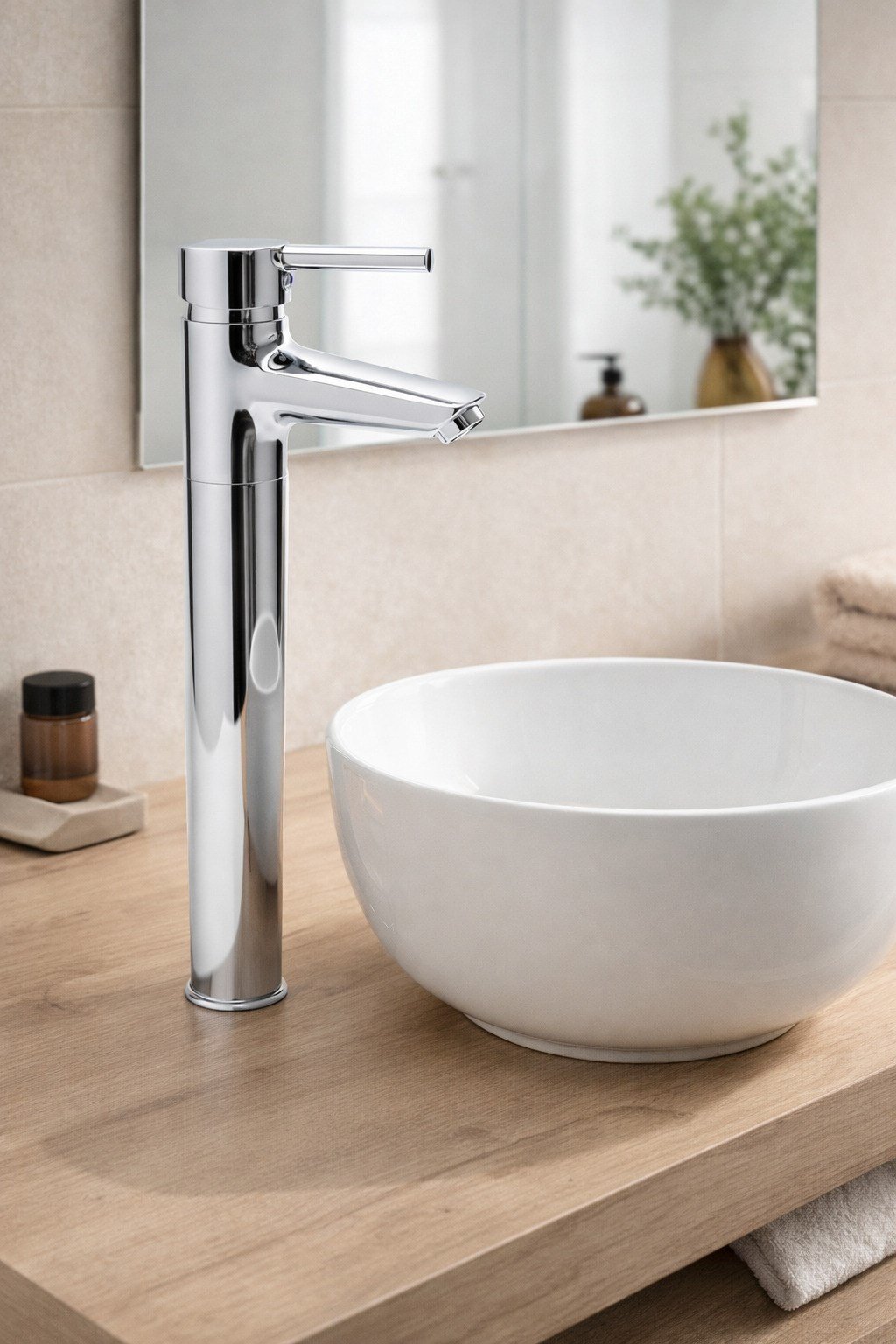 Nuss Lilyum Plus Yüksek Lavabo Bataryası krom-N-9211