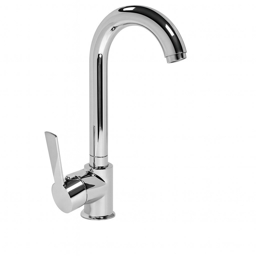 Nuss Safir Kuğu Lavabo  Bataryası-Parlak Krom-N 9602
